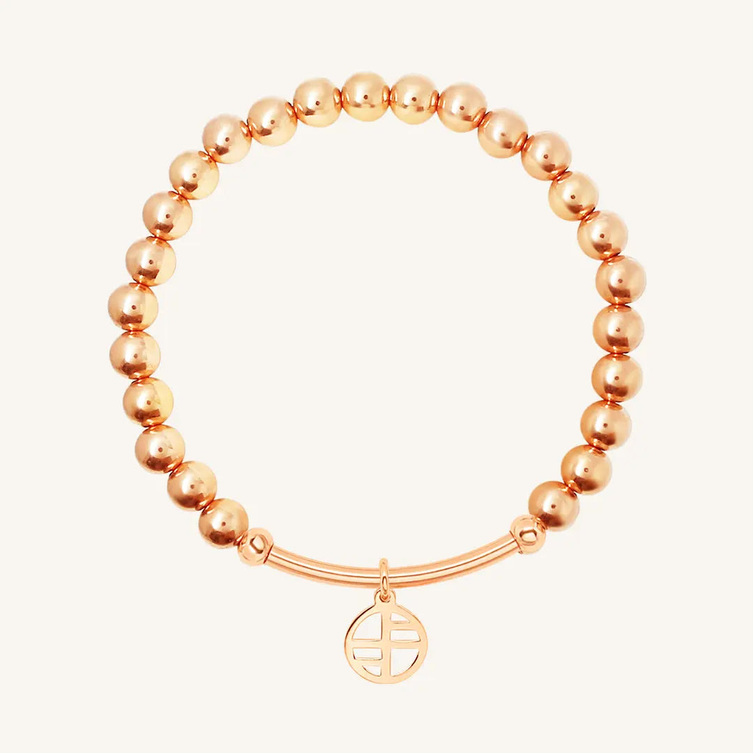 Franc Create 6mm Charm Bracelet for Women - Elegant Adjustable Beaded Bracelet for Everyday Wear, Gifts & Special Occasions