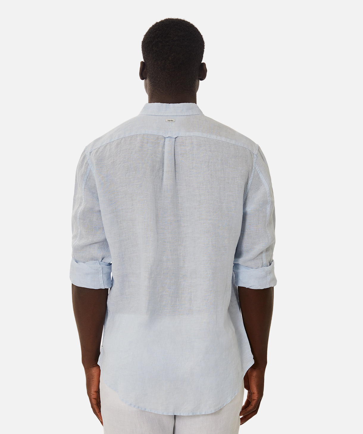 Premium Tennyson Linen Long Sleeve Shirt for Men - Breathable Sky Blue Button Down Shirt - Perfect for Casual Wear, Office & Summer Outfits