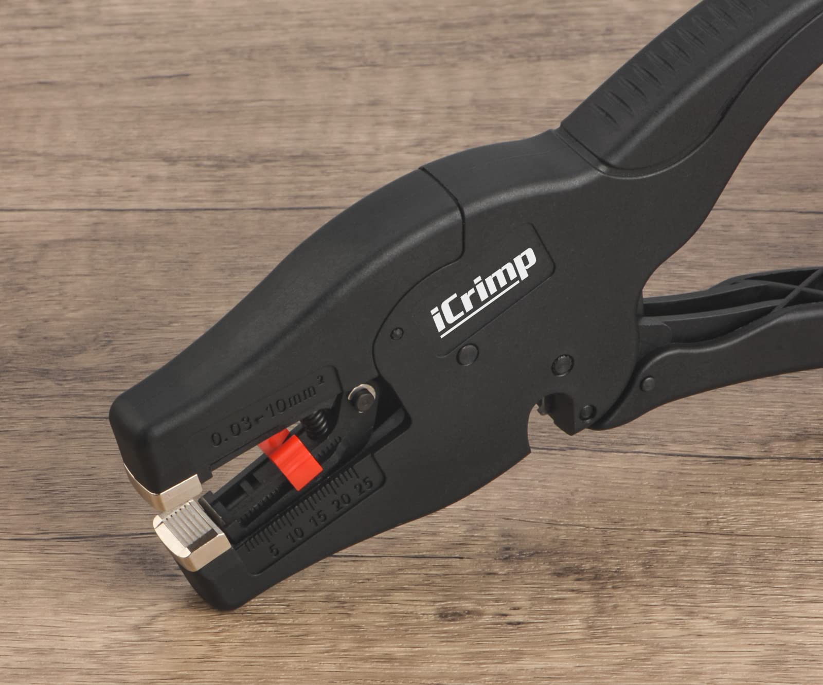 iCrimp Automatic Wire Stripper with Built-in Cutter - Multifunctional Wire Stripping & Cutting Tool for AWG 32-7 (0.03-10mm²) - Perfect for Electrical Work, DIY Projects, and Professional Installations