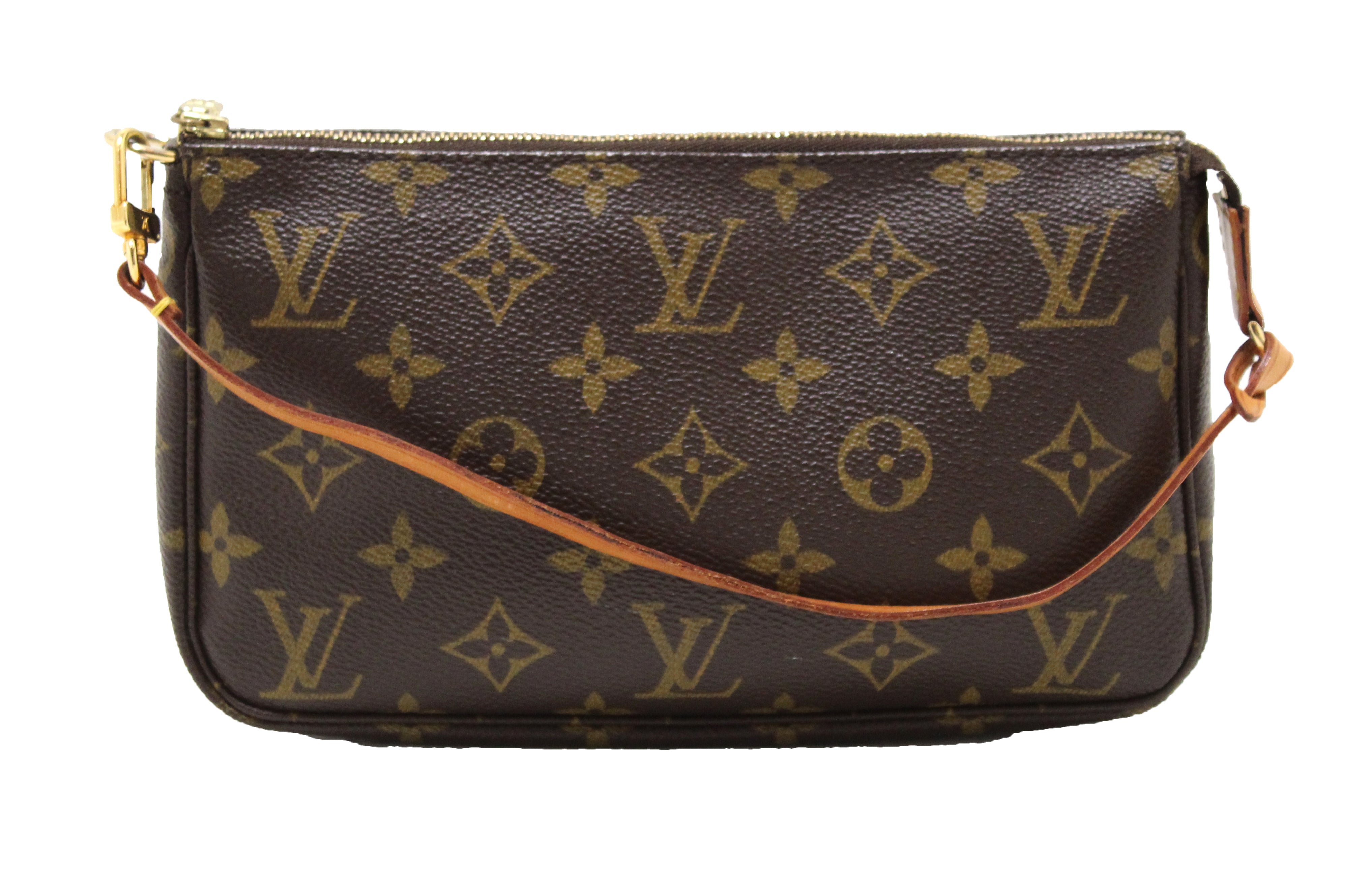 Authentic Louis Vuitton Monogram Pochette Accessories Bag - Luxury Crossbody Clutch for Women, Perfect for Parties, Date Nights & Everyday Use