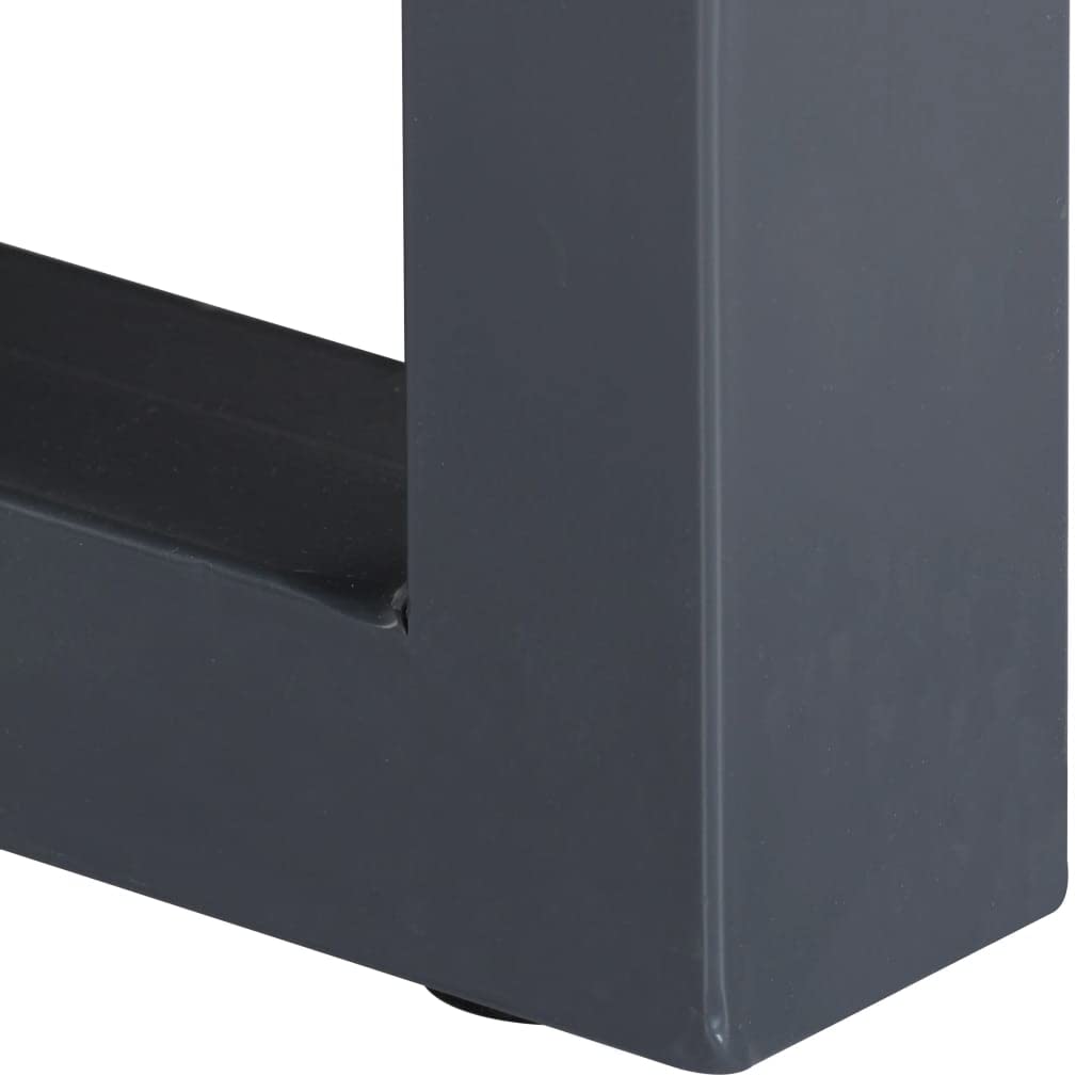Square Coffee Table with Live Edges - 23.6
