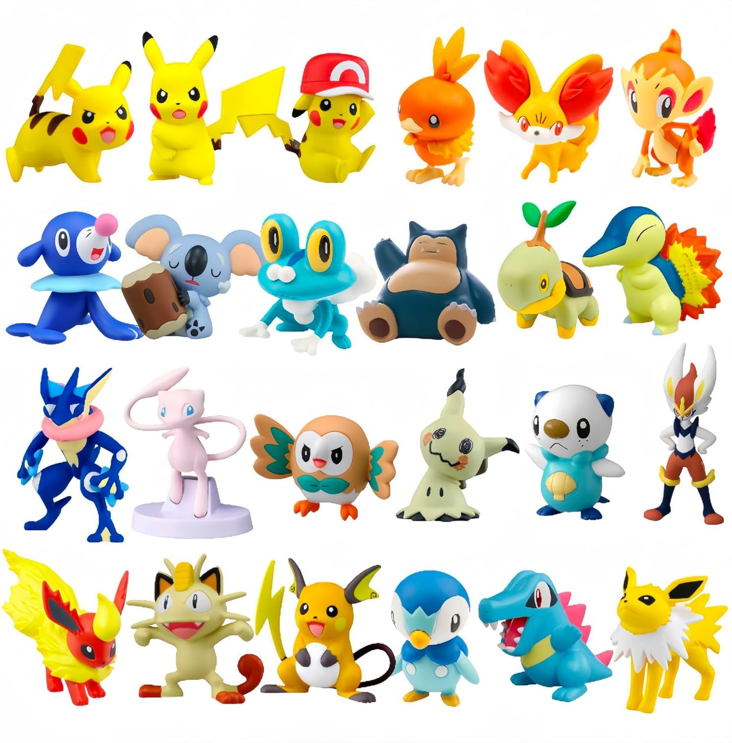 30-Piece Pokemon Mini Action Figure Set for Kids - Collectible Toys for Boys & Girls, Party Favors, Birthday Decorations - Perfect for Playtime, Gifts & Themed Parties