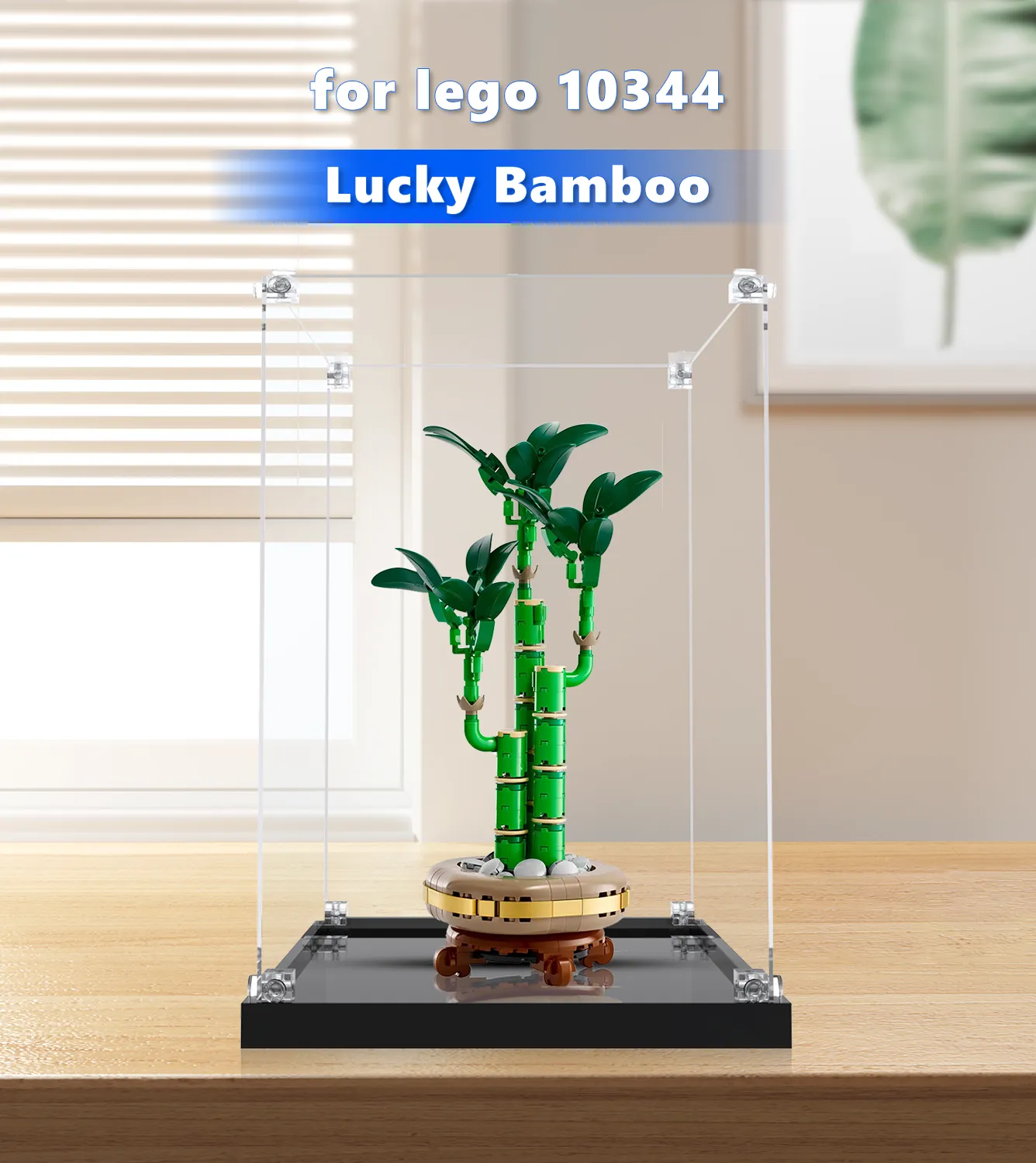 LEGO® The Botanical Collection Mini Orchid 10344 Display Case - Clear Acrylic Protection for LEGO Flower Sets - Perfect for Home Decor, Office Display & Gift Giving