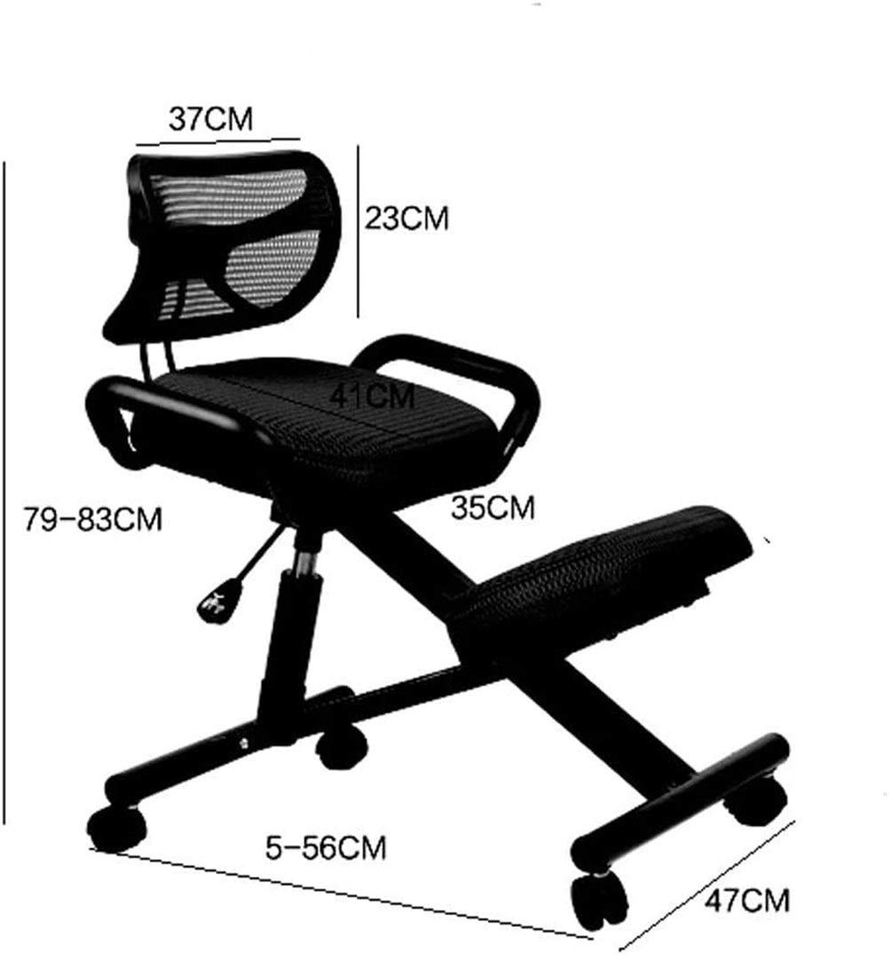 Ergonomic Kneeling Chair with Back Support - Posture Correcting Office & Home Computer Chair for Healthy Sitting - Ideal for Studying, Writing & Desk Work