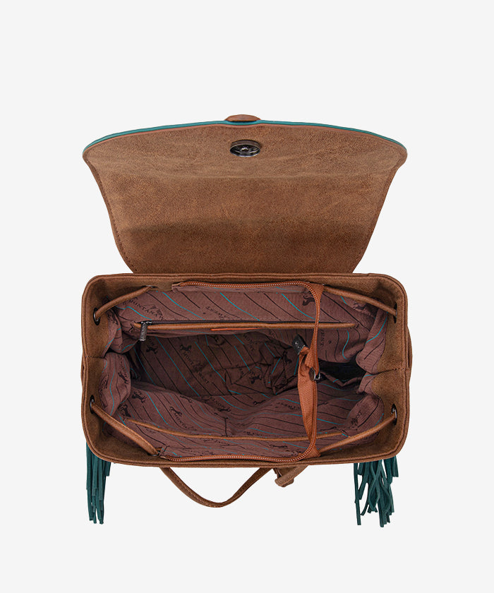 Montana West Fringe Backpack for Women - Stylish Leather Crossbody Purse with Tassel Details | Perfect for Travel, Work & Everyday Use