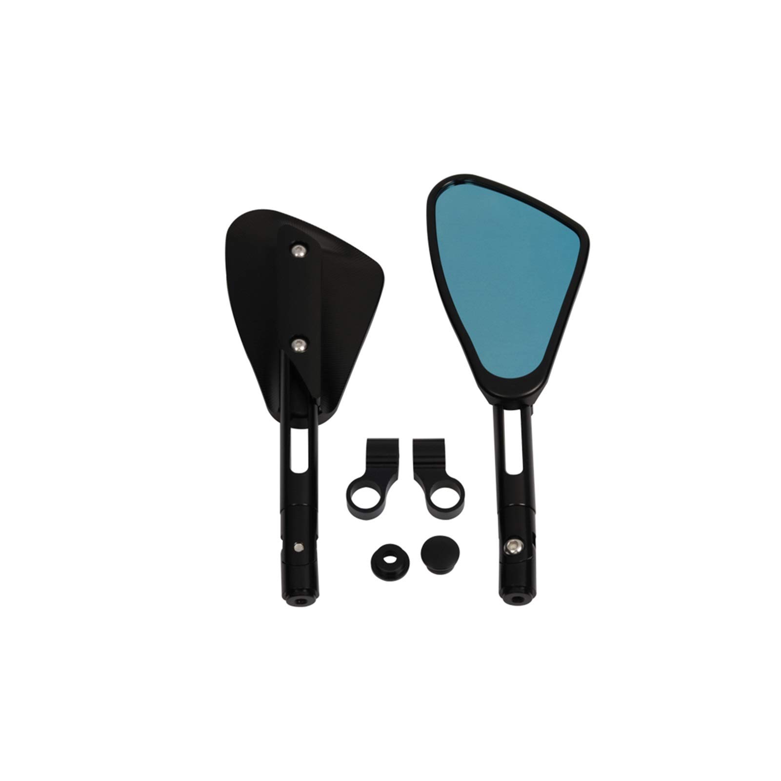 Retro Motorcycle Rear View Mirror - Black Handlebar Side Mirrors for Royal Enfield Interceptor 650 & Himalayan - Durable Adjustable Safety Mirrors for Cruiser, Cafe Racer & Vintage Bikes - Perfect for Highway Riding & Urban Commuting