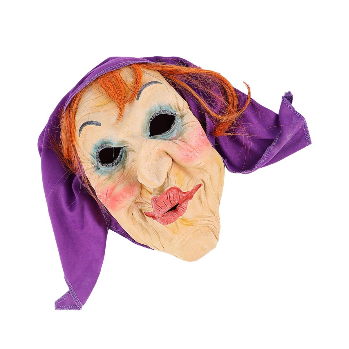 Scary Latex Halloween Witch Mask - Realistic Horror Costume Accessory for Haunted Houses, Cosplay & Spooky Parties