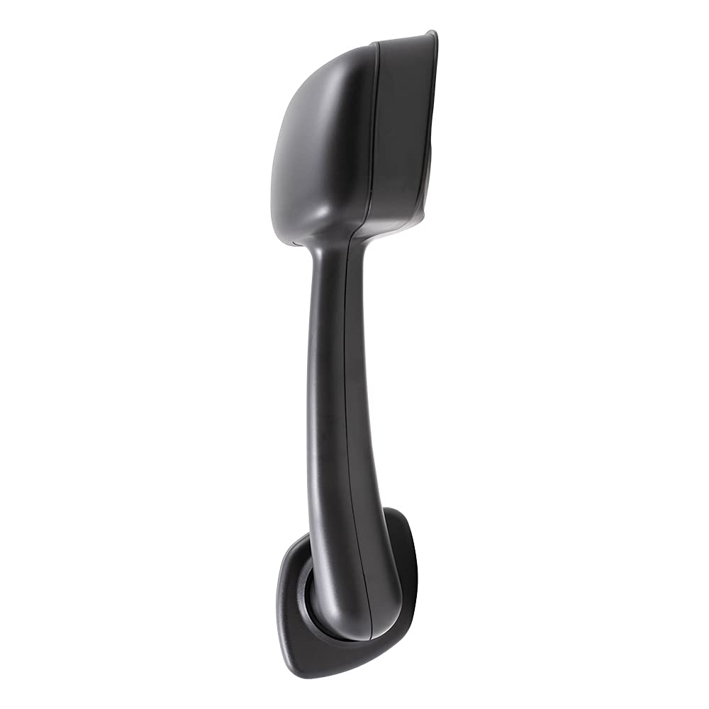 2008-2017 Freightliner Cascadia Driver Side Manual Mirror - Black Hood Mount Replacement (Paint to Match) | Perfect for Truck Repairs & Fleet Maintenance