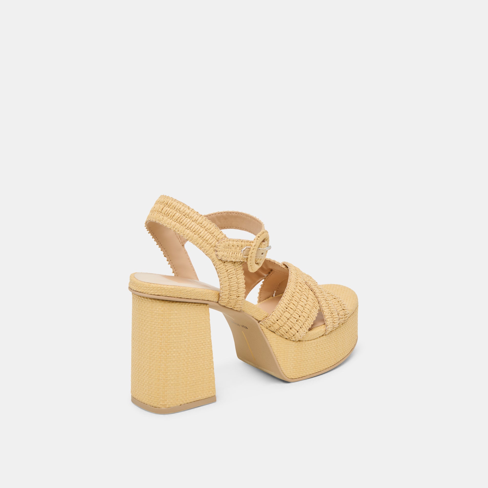 BETY HEELS LT NATURAL WOVEN RAFFIA Women's Sandals - Comfortable Summer Wedges for Beach, Vacation & Outdoor Parties