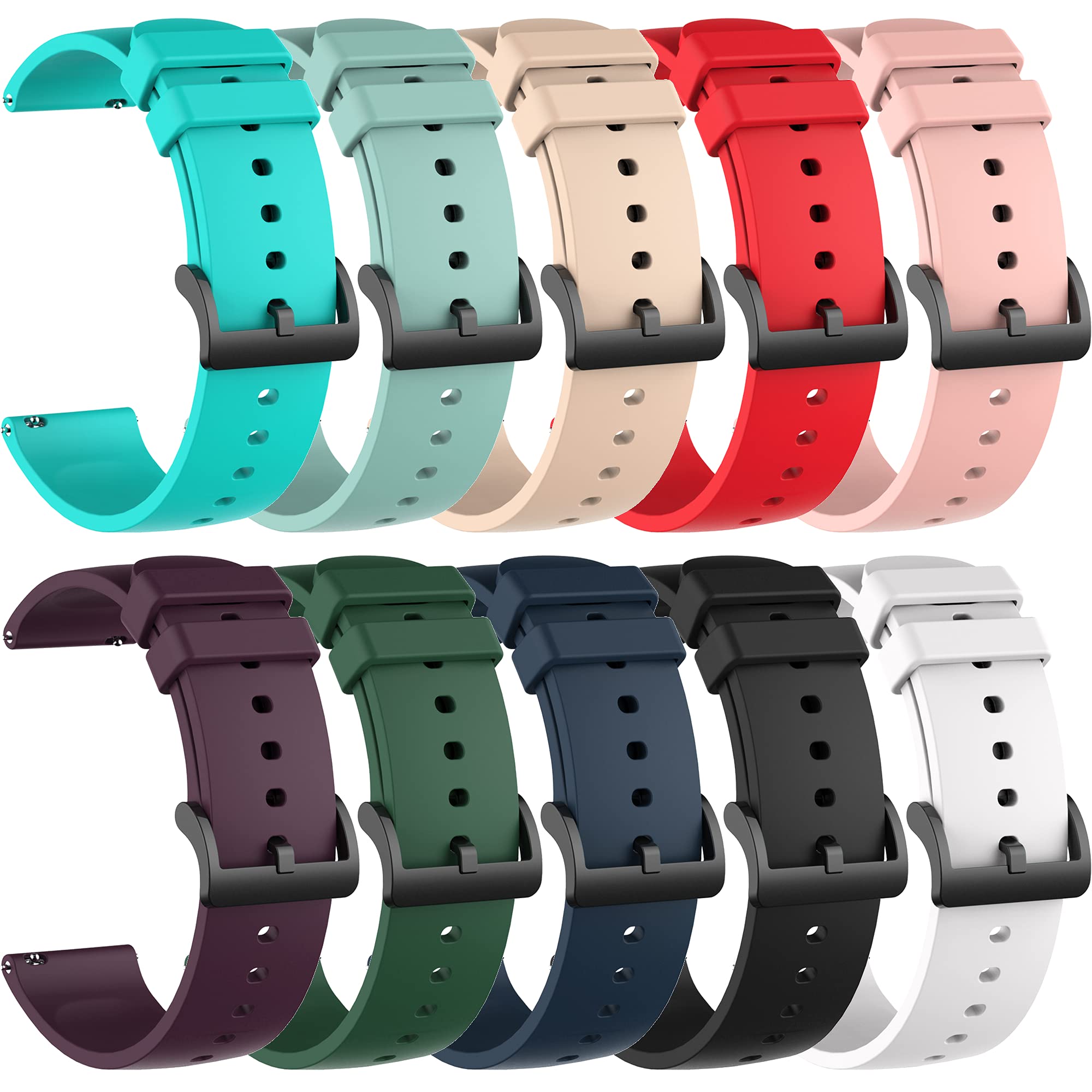 Compatible with chalvh Watch Bands - Soft Silicone Strap for Smartwatch - Gym & Daily Wear