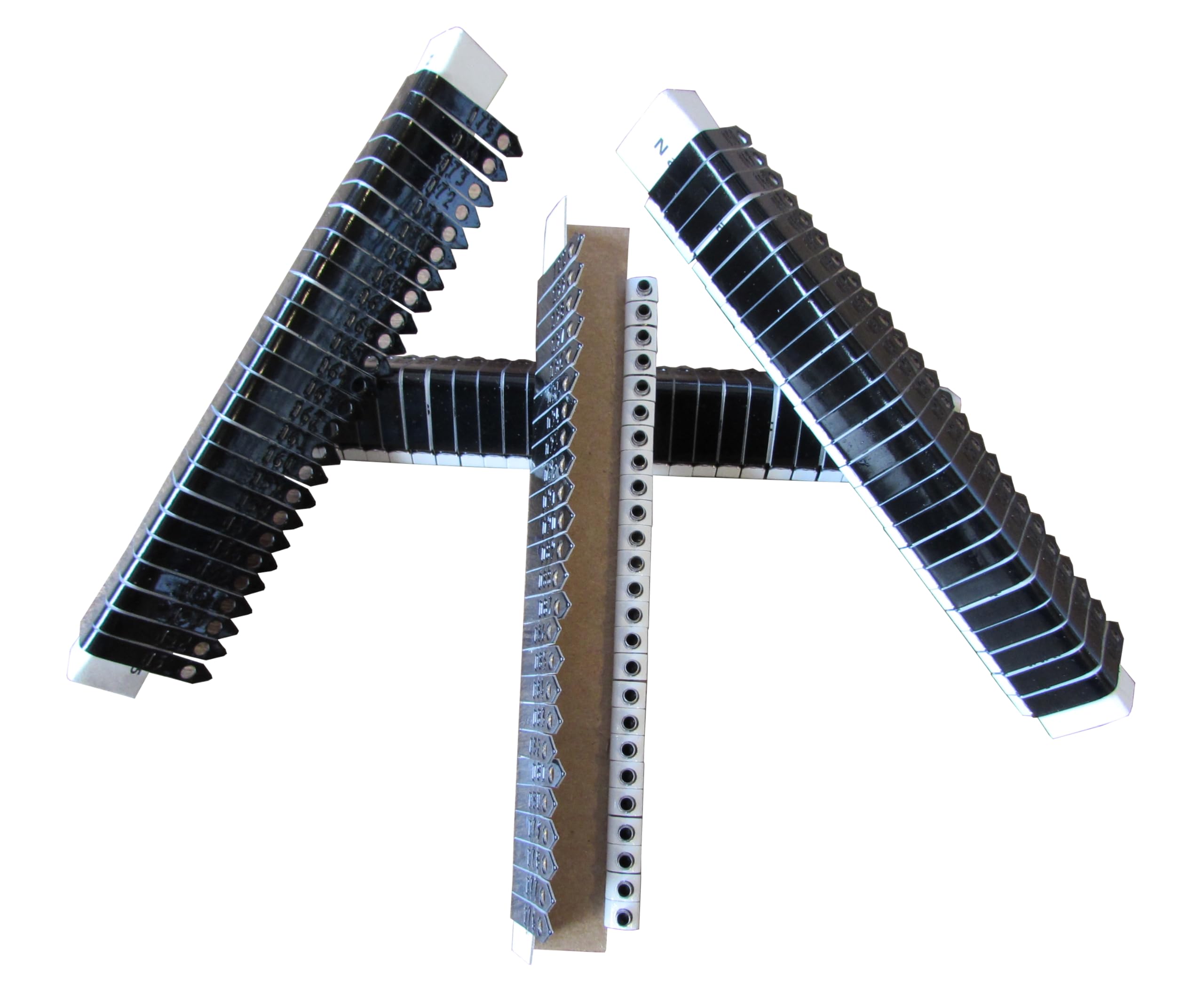 Custom Chicken Wing Zip Bands - 600 Pack, Black - Perfect for Poultry Tagging, Bird Identification & Farm Organization