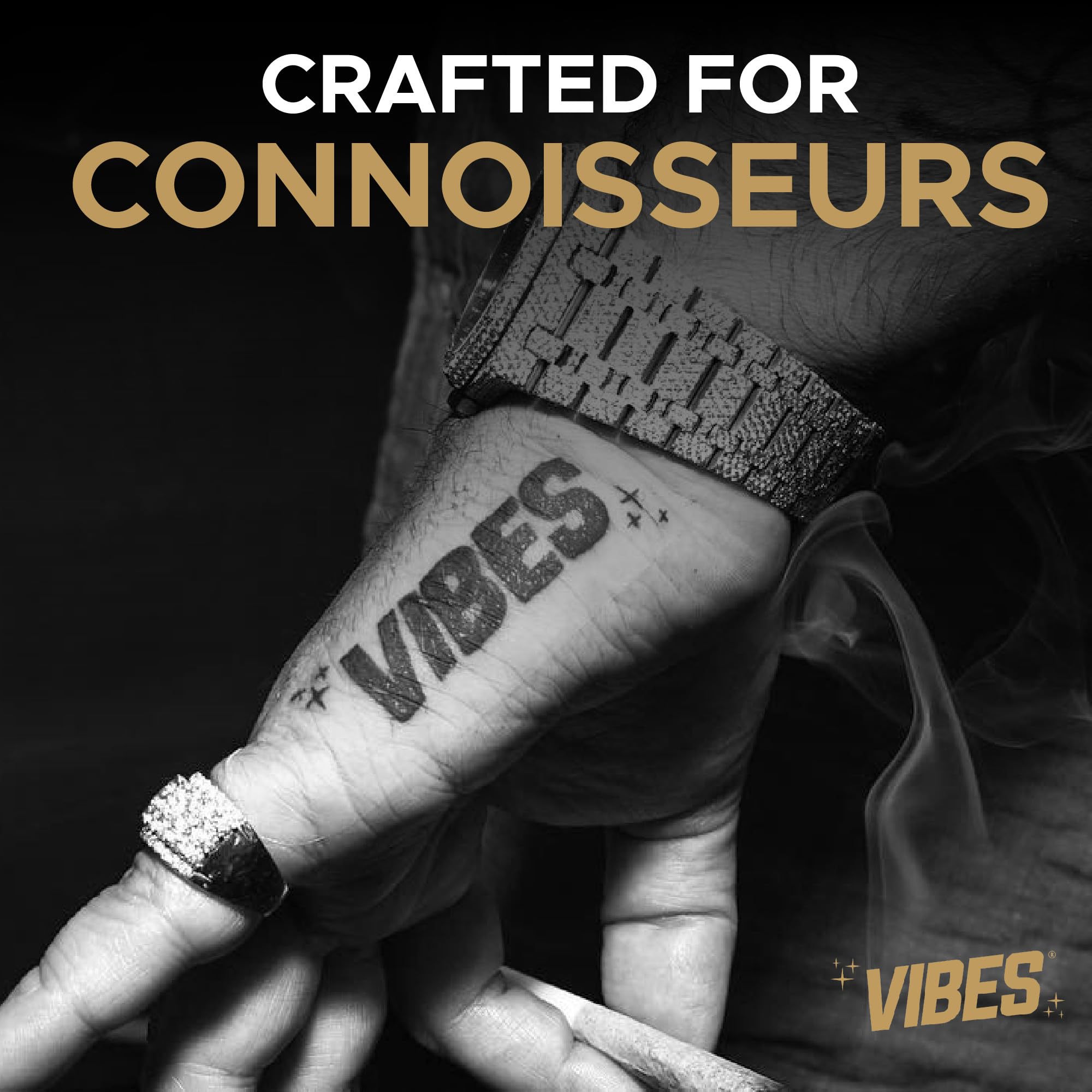Premium Vibes Cubano Cones - 24 Pack Natural Rice Paper Pre-Rolled Cones (8g+ Each) | Slow Burning with Acacia Gum | No Calcium Carbonate | Perfect for Relaxation, Social Gatherings & Extended Smoking Sessions