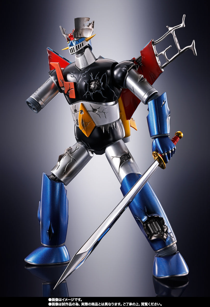 Bandai Soul of Chogokin GX 105D Mazinger Z (Revolution Evolution Damage Version) Action Figure - Premium Collectible Robot Toy for Anime Fans & Display