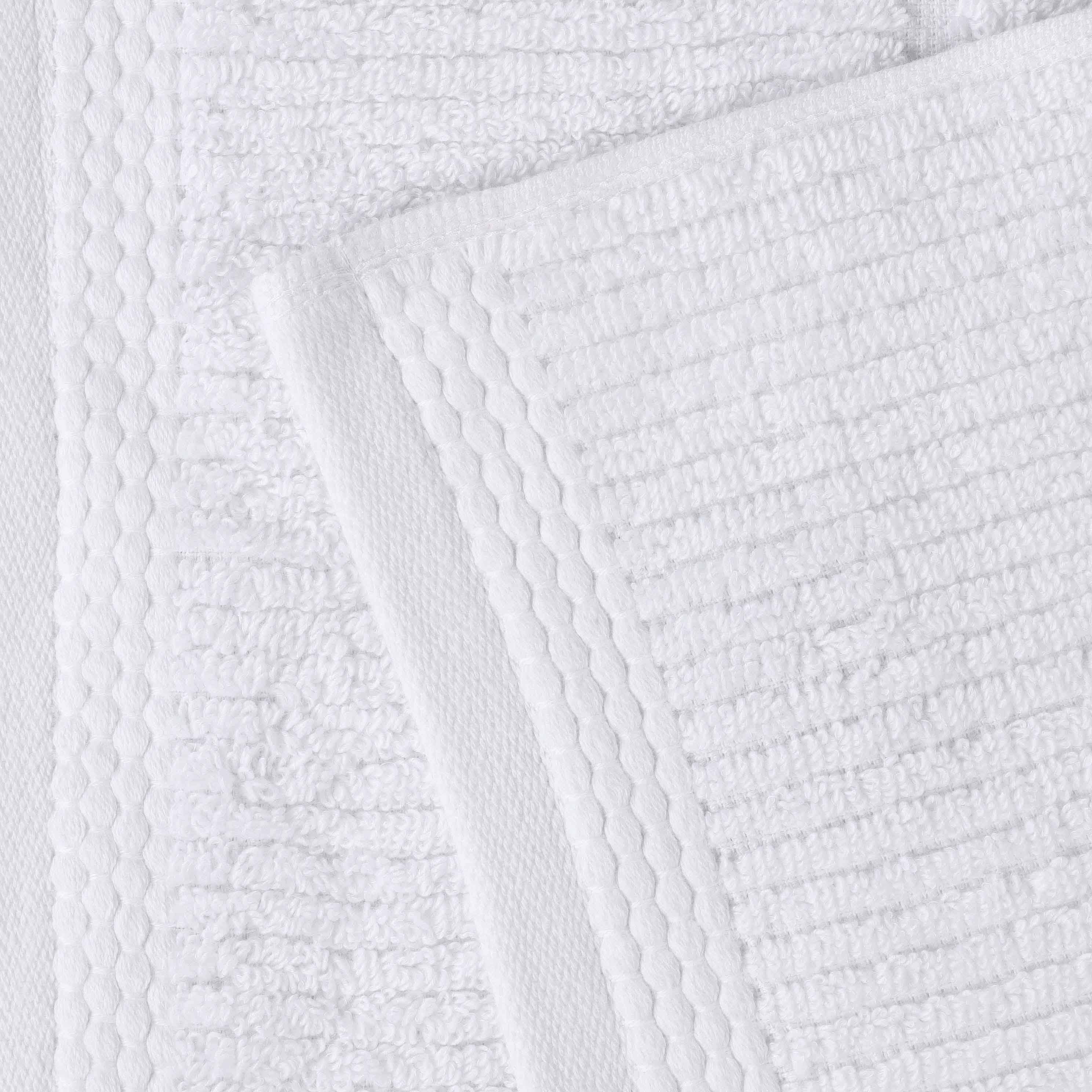Milo Smart Twist Cotton Solid Ribbed Design Bath Sheets, Set of 2 - Ultra Soft & Absorbent Luxury Towels for Spa, Bathroom & Beach Use