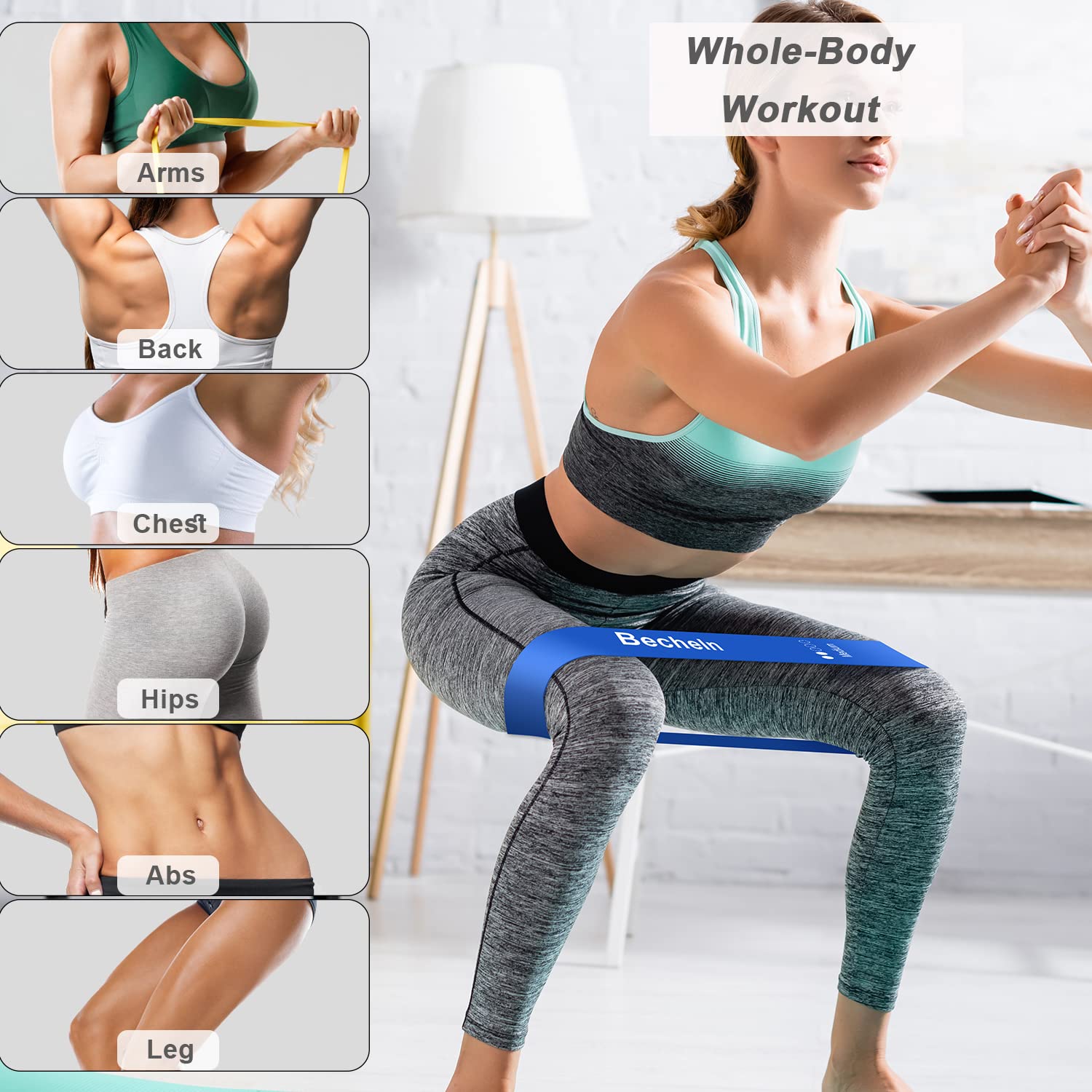 Premium Resistance Bands Set for Yoga, Pilates, Strength Training & Home Workouts – Stretchable Exercise Bands for Muscle Toning, Physical Therapy & Fitness Enthusiasts | Ideal for Gym, Travel & Rehabilitation