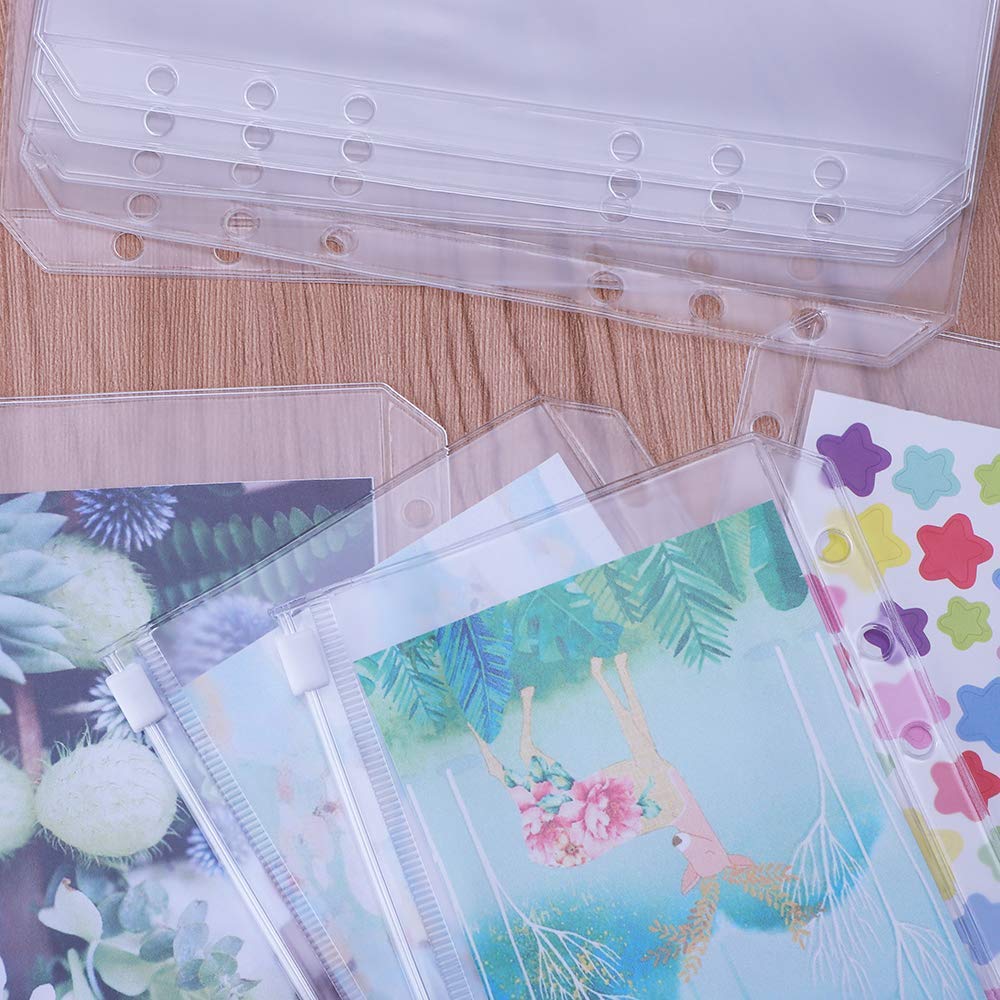 Antner A6 PU Leather Notebook Binder Set - 24 Pocket Refillable Organizer for School, Office & Travel | A6 Refill Pages, Planner Accessories, Journal Supplies