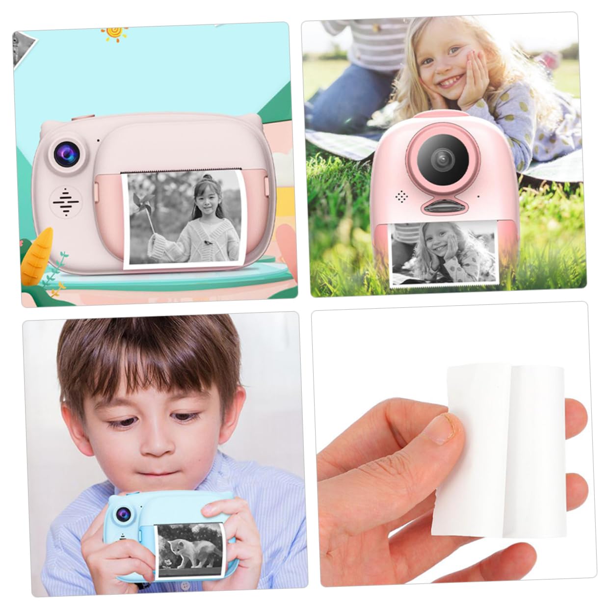 6 Rolls Thermal Paper for Contract Instant Camera - 57mm x 30mm White Thermal Printer Paper for Label Printing, Photo Printing & Receipts - Perfect for Retail, Shipping & Office Use