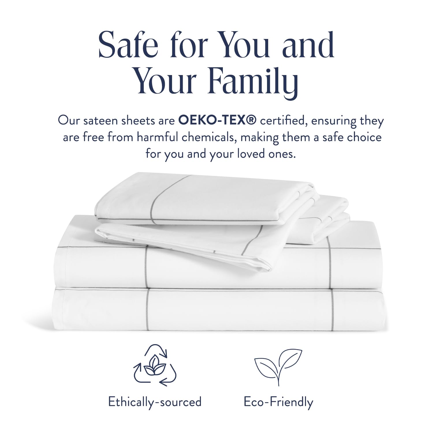 Brooklinen Luxury 100% Cotton Sateen 4-Piece Twin Sheet Set - Soft Breathable Bedding with 1 Fitted Sheet, 1 Flat Sheet & 2 Pillowcases - Perfect for Master Bedrooms, Guest Rooms & Dorm Rooms