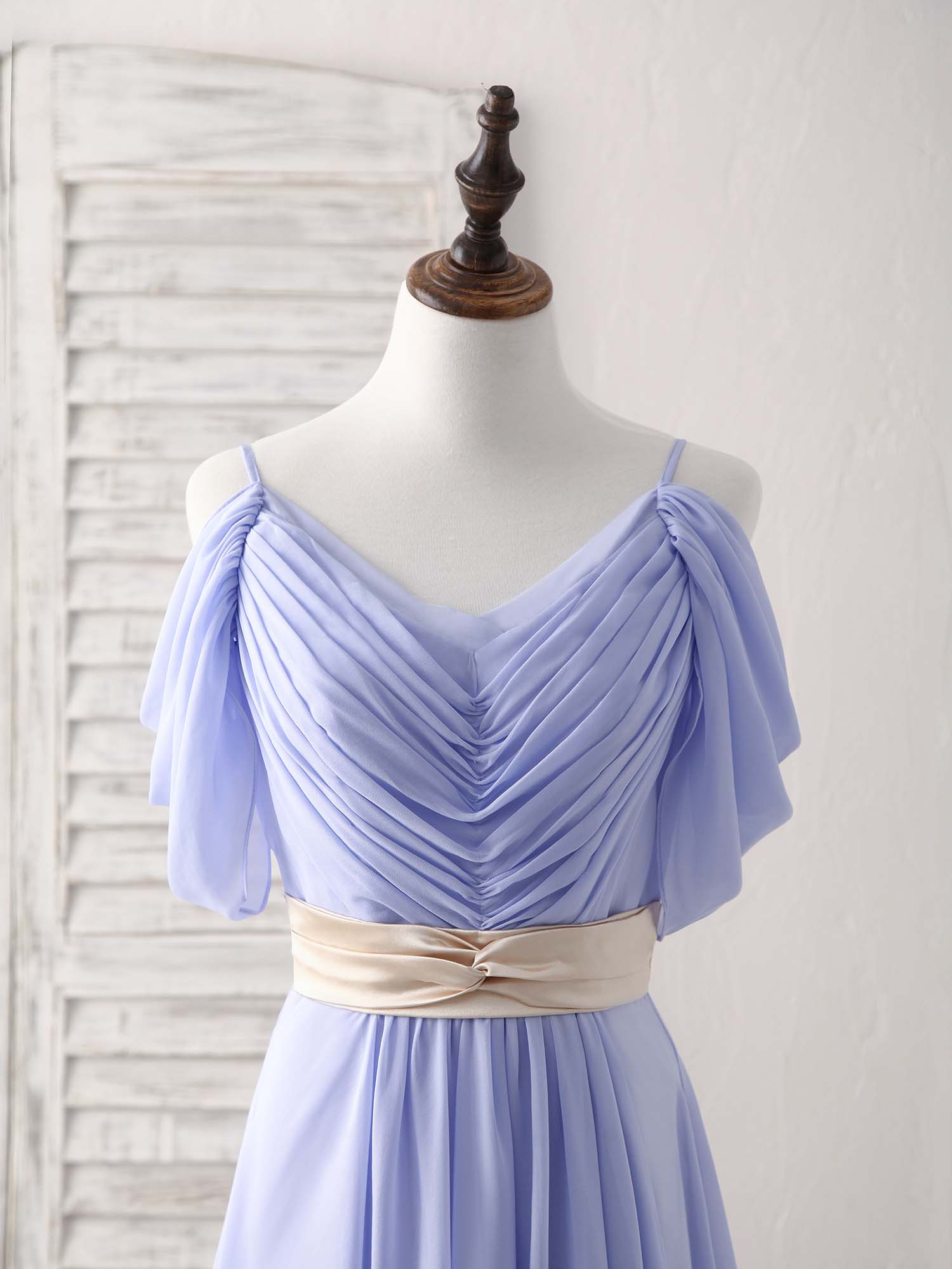 Elegant V-Neck Off-Shoulder Chiffon Long Prom Dress for Evening Gowns - Perfect for Homecoming, Formal Events & Special Occasions
