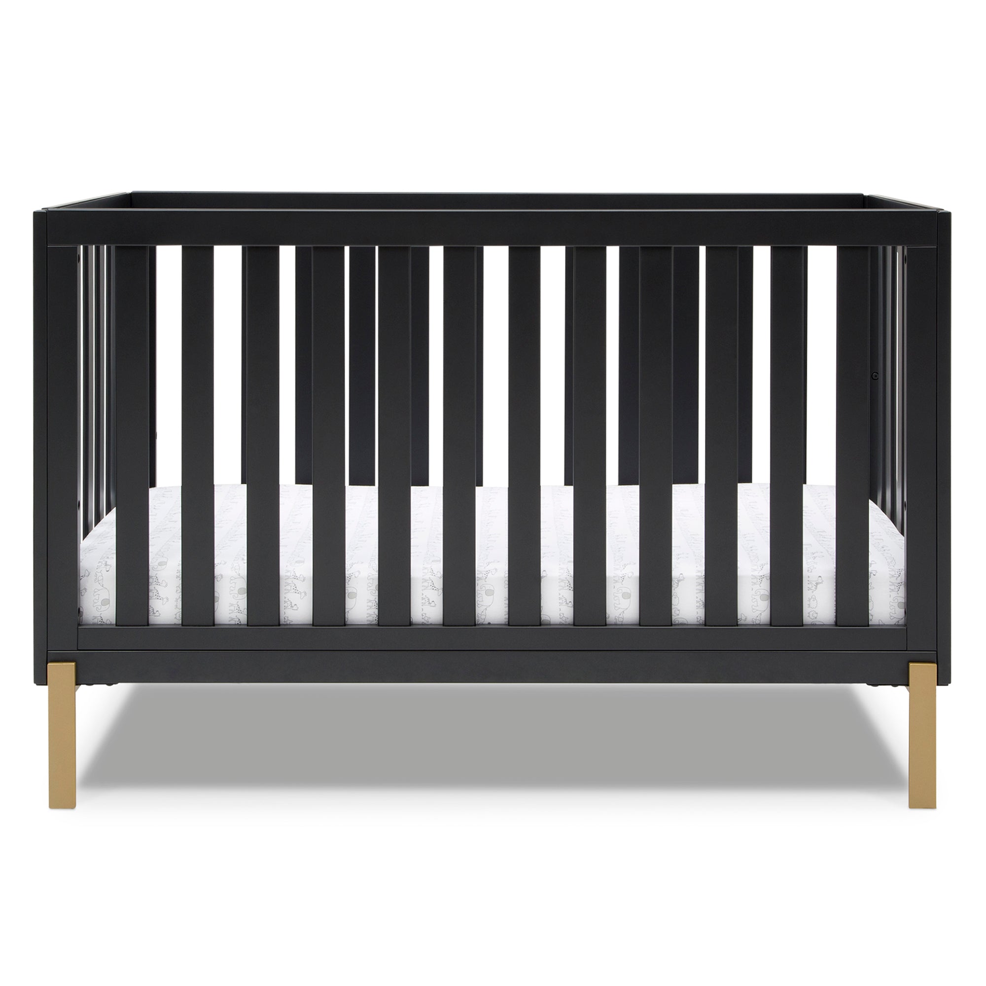 Hendrix 4-in-1 Convertible Baby Crib - Toddler Bed, Daybed & Full-Size Bed - Safe Nursery Furniture for Boys & Girls - Perfect for Newborn to Teen Years