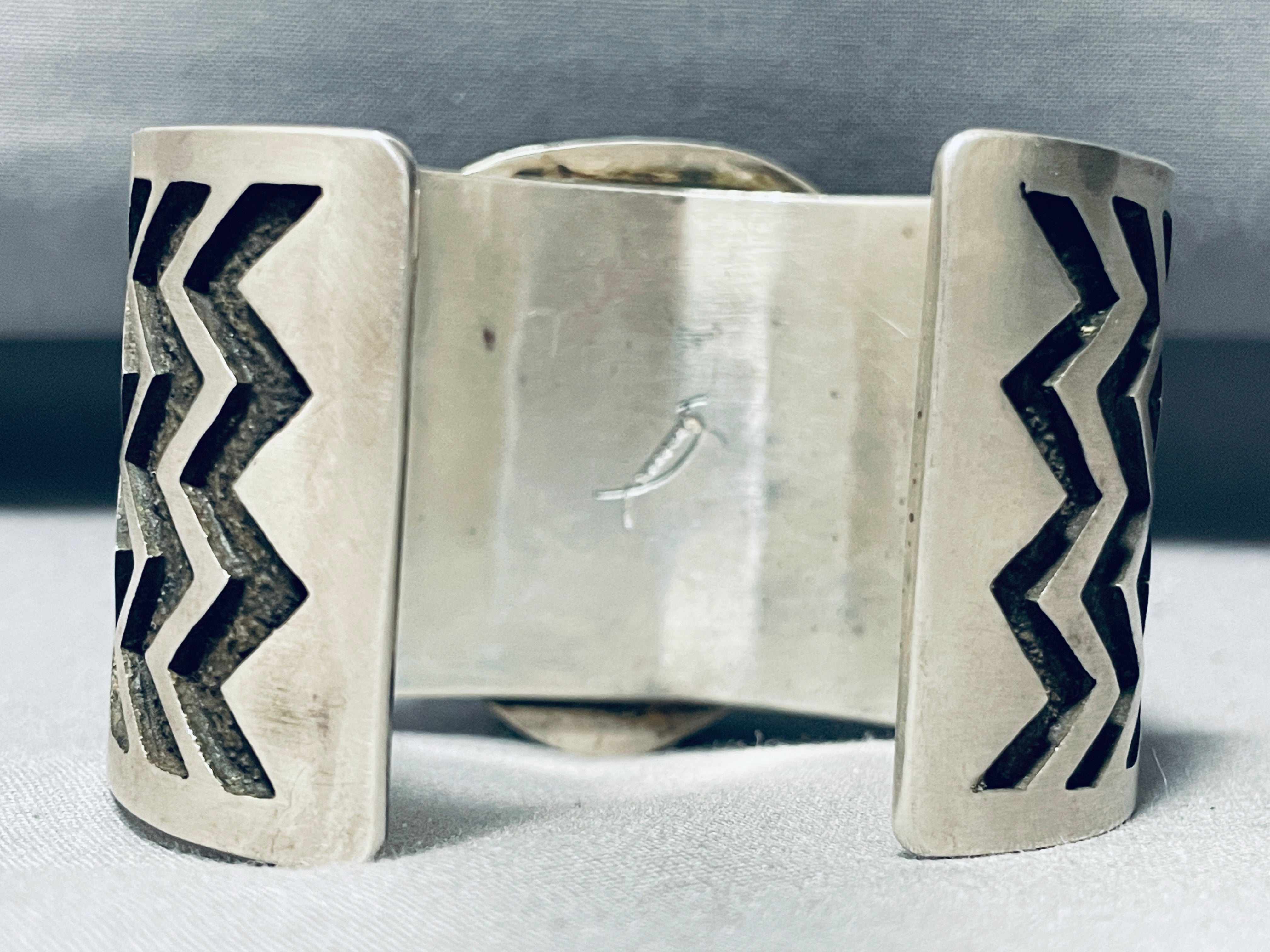 Vintage Navajo Sterling Silver Bracelet by Tommy Jackson - 146g Handcrafted Native American Jewelry for Women, Perfect for Boho Style & Special Occasions