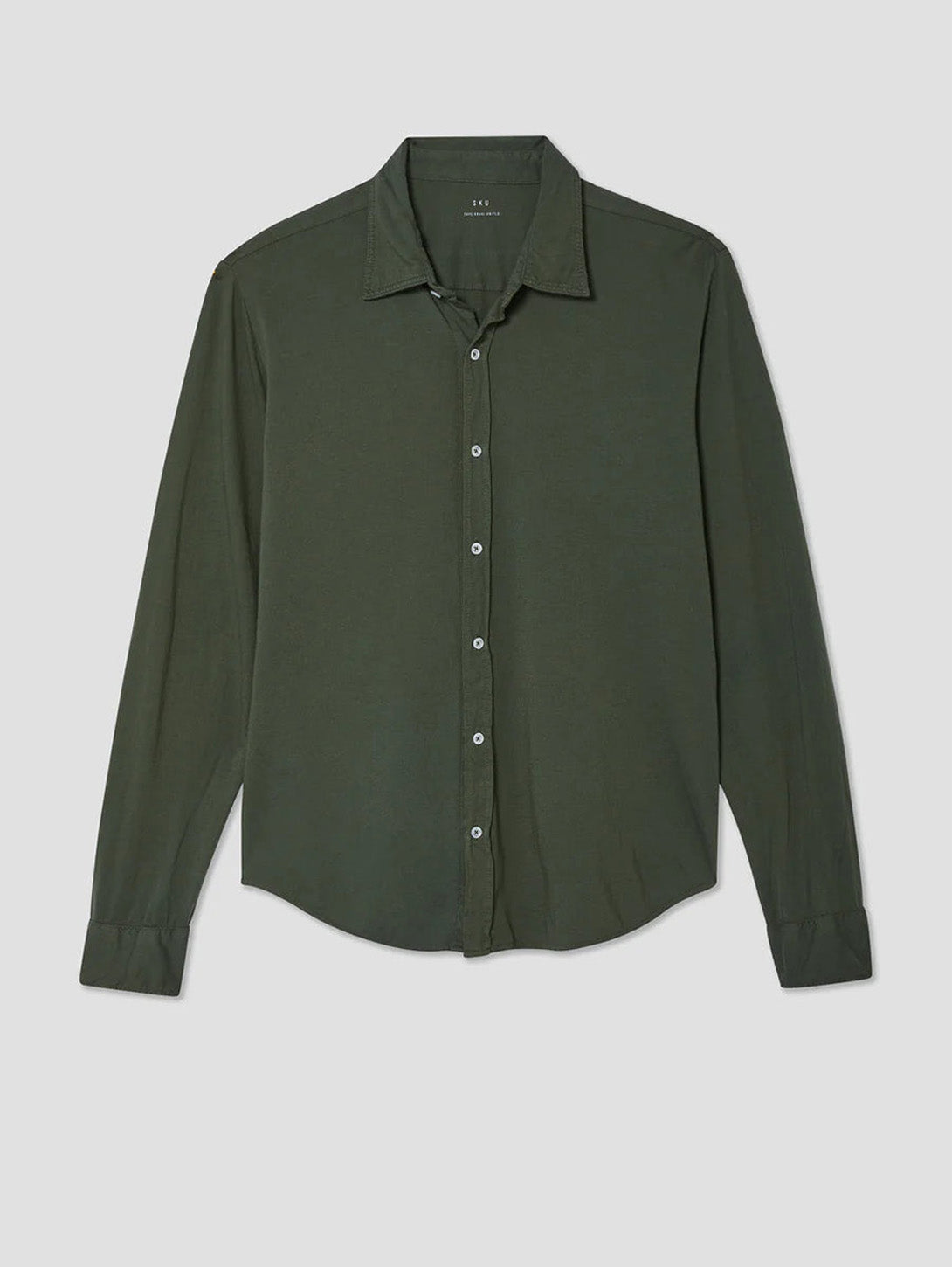 Long Sleeve Casual Shirt for Men & Women | Soft Comfortable Basil Green Top | Perfect for Office, Travel & Everyday Wear