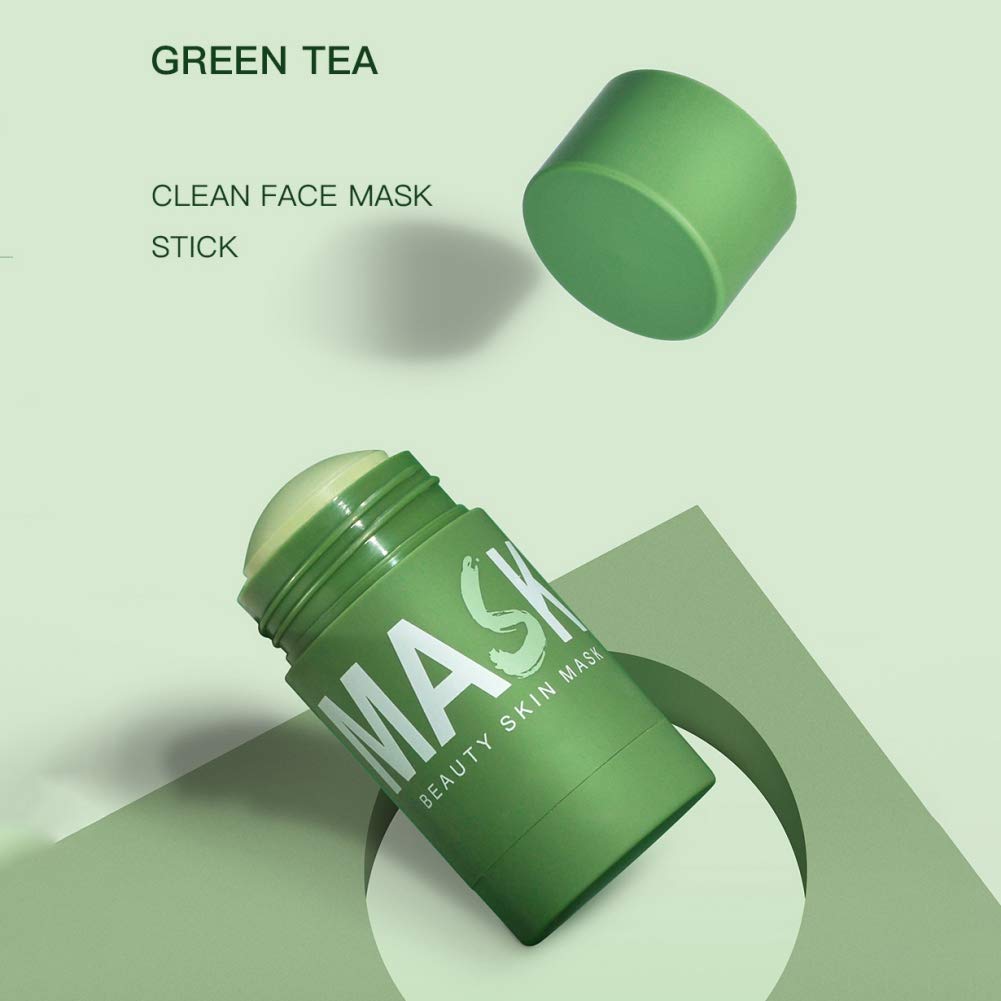 Ofanyia Green Tea Clay Face Mask Stick - Deep Cleansing Blackhead Remover & Acne Treatment for Oily Skin | Oil Control, Pore Minimizer & Skin Moisturizer | Natural Facial Mud Mask for Glowing Skin | Perfect for Daily Skincare Routine & Spa Night