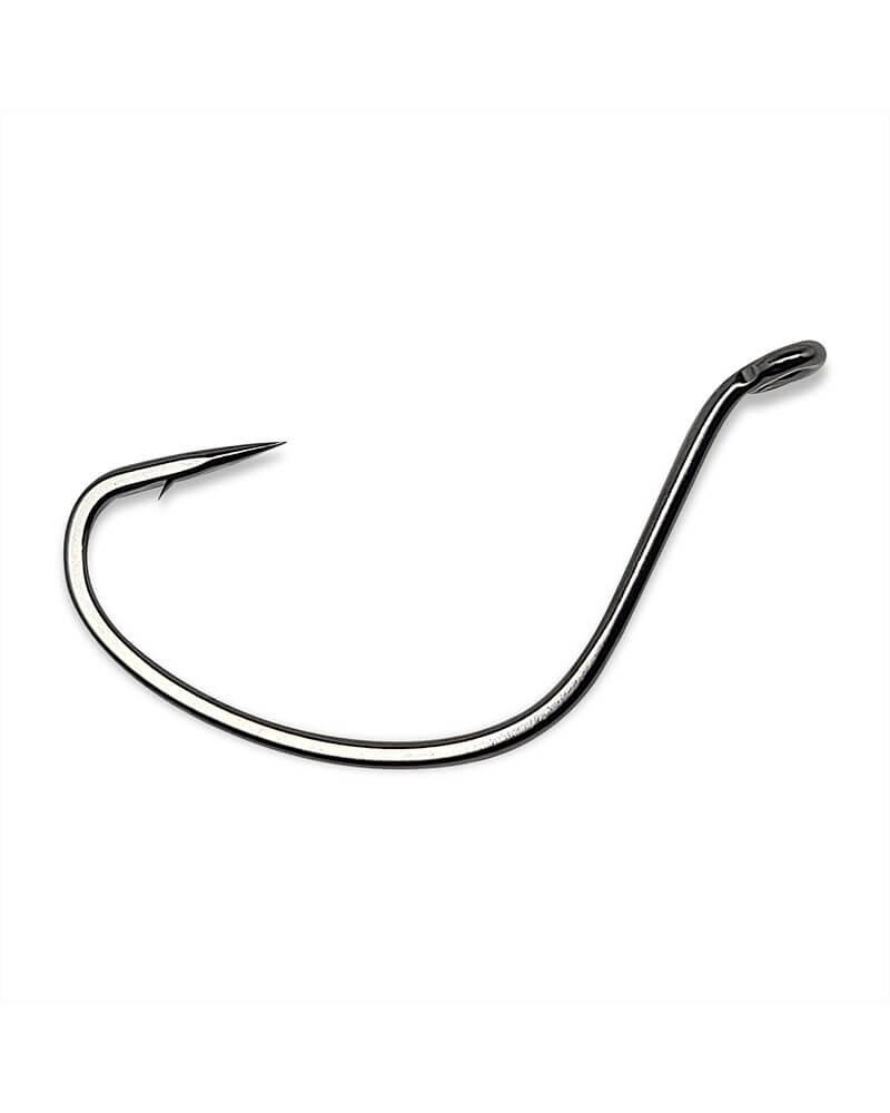 Gamakatsu Shiner Upturned Eye Hooks NS Black - Premium Fishing Hooks for Saltwater & Freshwater Fishing - Perfect for Bass, Trout, and Walleye