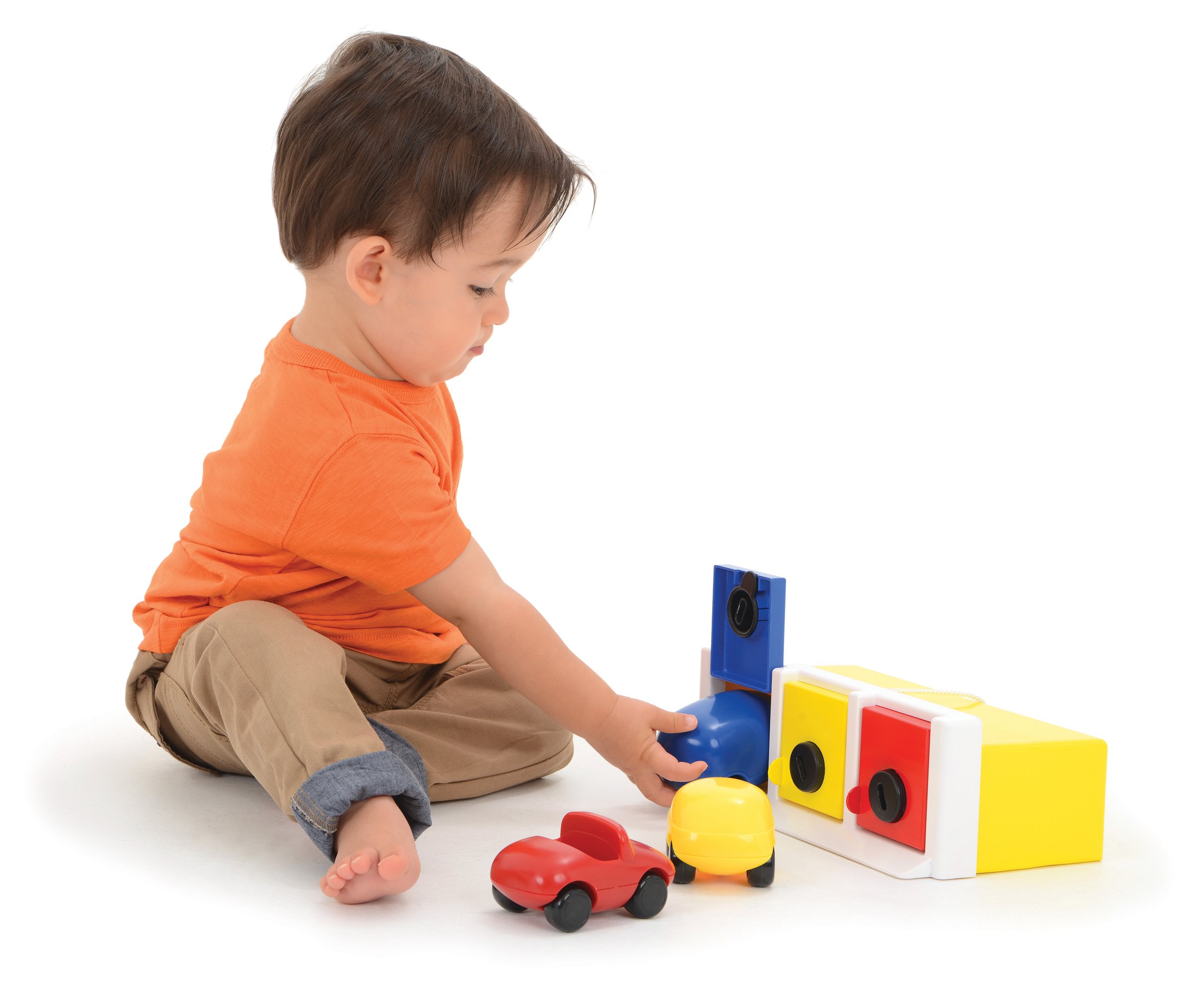 Ambi Toys Lock-Up Garage - Interactive Toy Garage for Kids with Cars & Play Figures | Pretend Play, Role-Playing Games & Early Learning Development