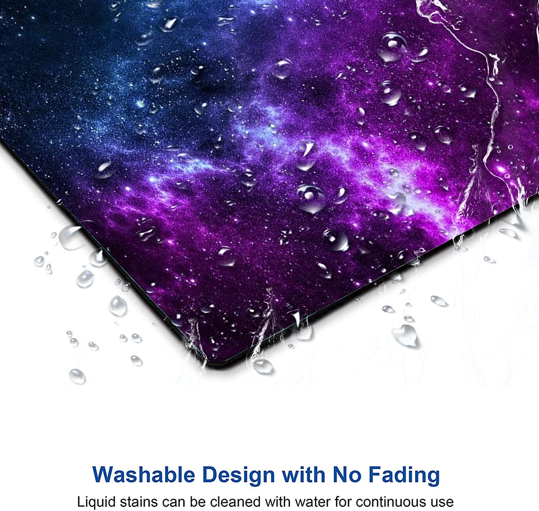 Premium Galaxy Mouse Pad - Custom Cosmic Nebula Design, Non-Slip Rubber Base, Waterproof Office Desk Mat for Laptop & PC, 9.5