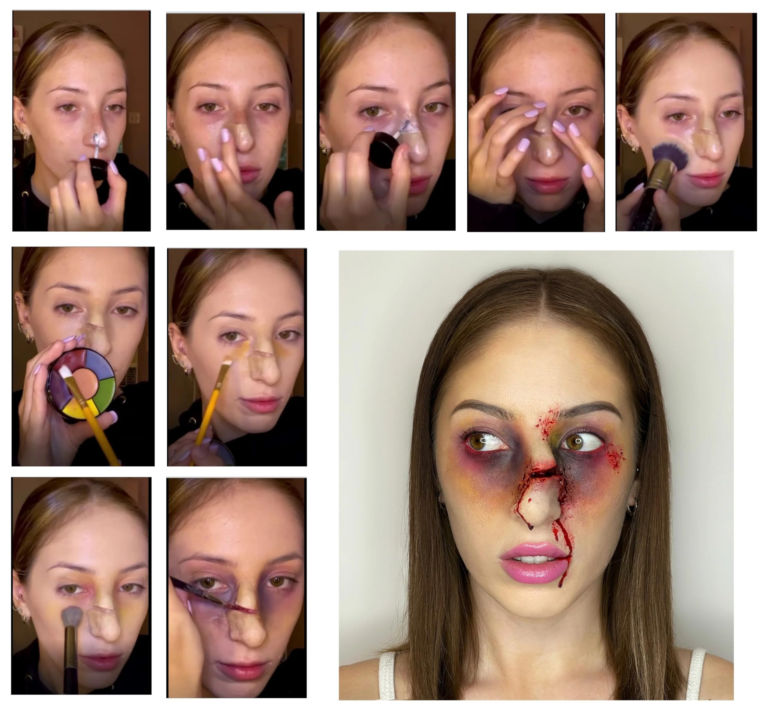 Graftobian Professional Severe Trauma Makeup Kit - Realistic Wound & Injury FX for Halloween, Cosplay & Special Effects - Perfect for Theatrical, Film & SFX Artists