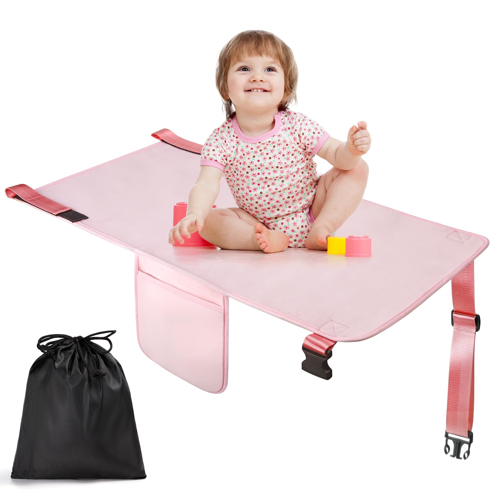 Portable Toddler Airplane Travel Bed - Kids Airplane Seat Extender for Comfortable Flights | Perfect for Long-Haul Travel, Road Trips & Nap Time On-The-Go