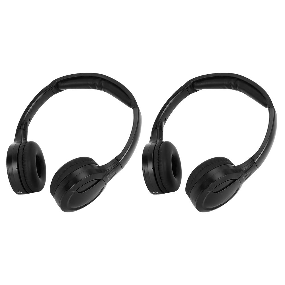 Espace 4 Wireless Infrared Stereo Headphones - 2 Channel Car Headrest DVD Player for Caravans & Uconnect Phones - Compatible with Wireless U Connect Infrared Headsets - Perfect for Road Trips, Family Travel & In-Van Entertainment