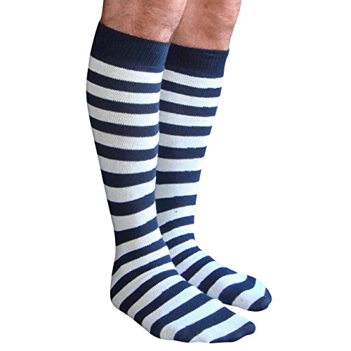 Navy Blue, White