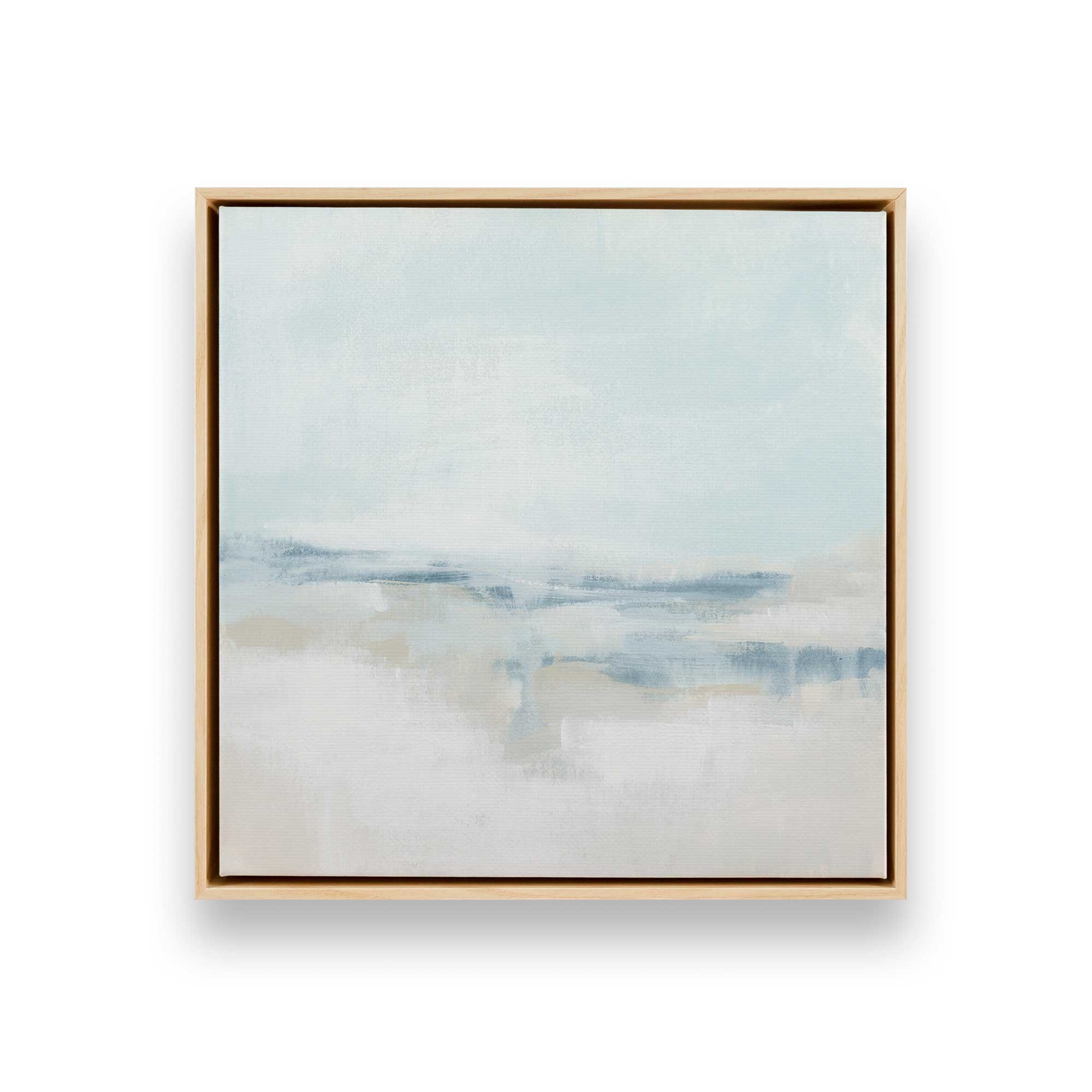 Cloudy Shoreline Hues II Canvas Wall Art Print - Coastal Beach Decor for Living Room, Bedroom & Office