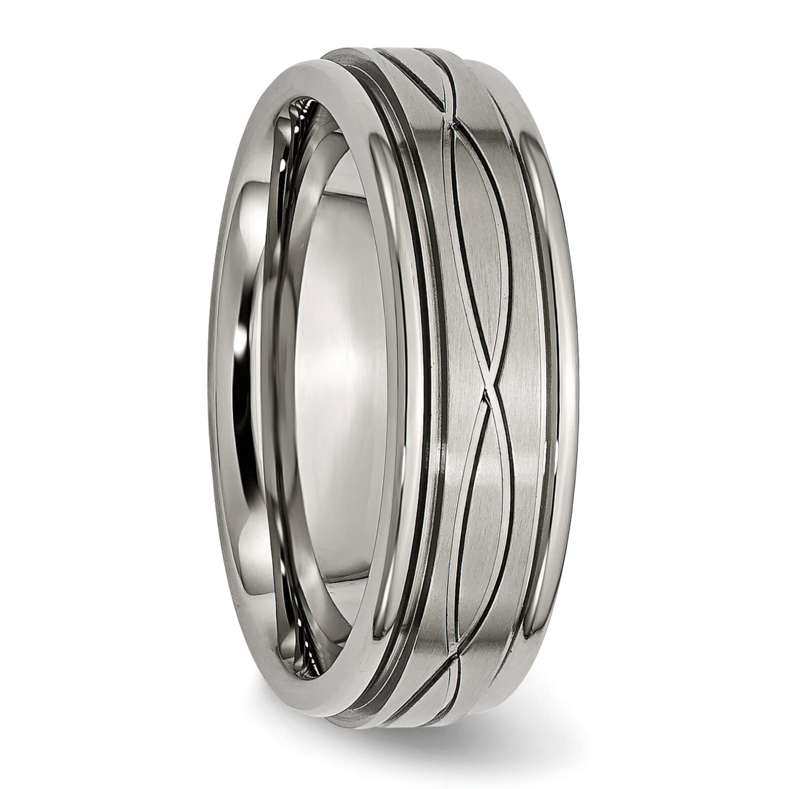 6mm Titanium Satin Finish Men's Wedding Ring Band - Size 9 - Durable & Comfortable for Everyday Wear, Anniversary Gift, Proposal & Special Occasions