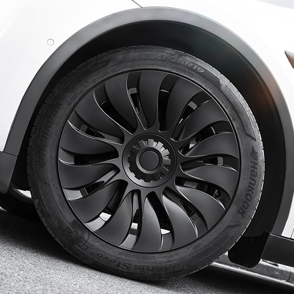 Tesla Model Y Überturbine Wheel Covers - Matte Black 19