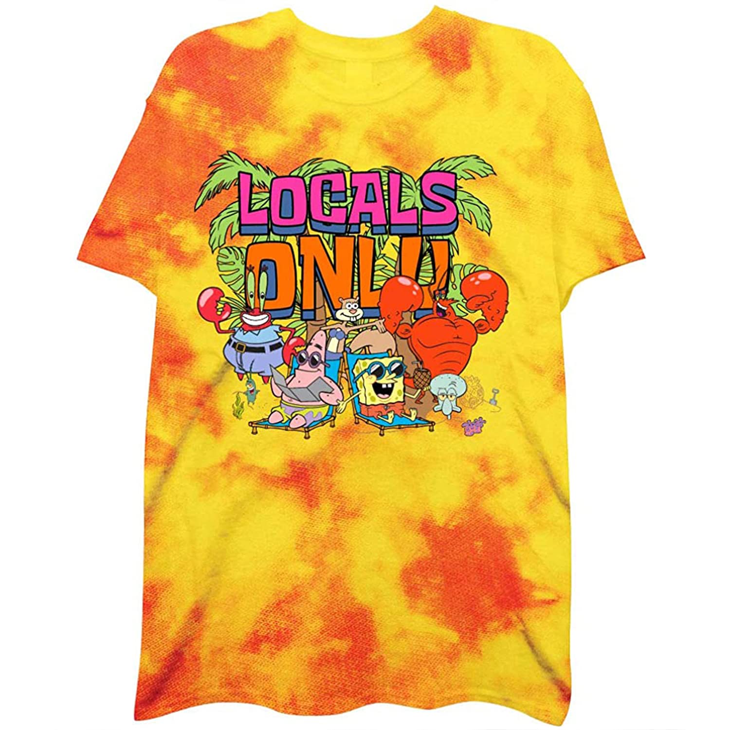 SpongeBob SquarePants Men's Krusty Krab T-Shirt - Funny Cartoon Graphic Tee for Fans | Casual Wear & Cosplay