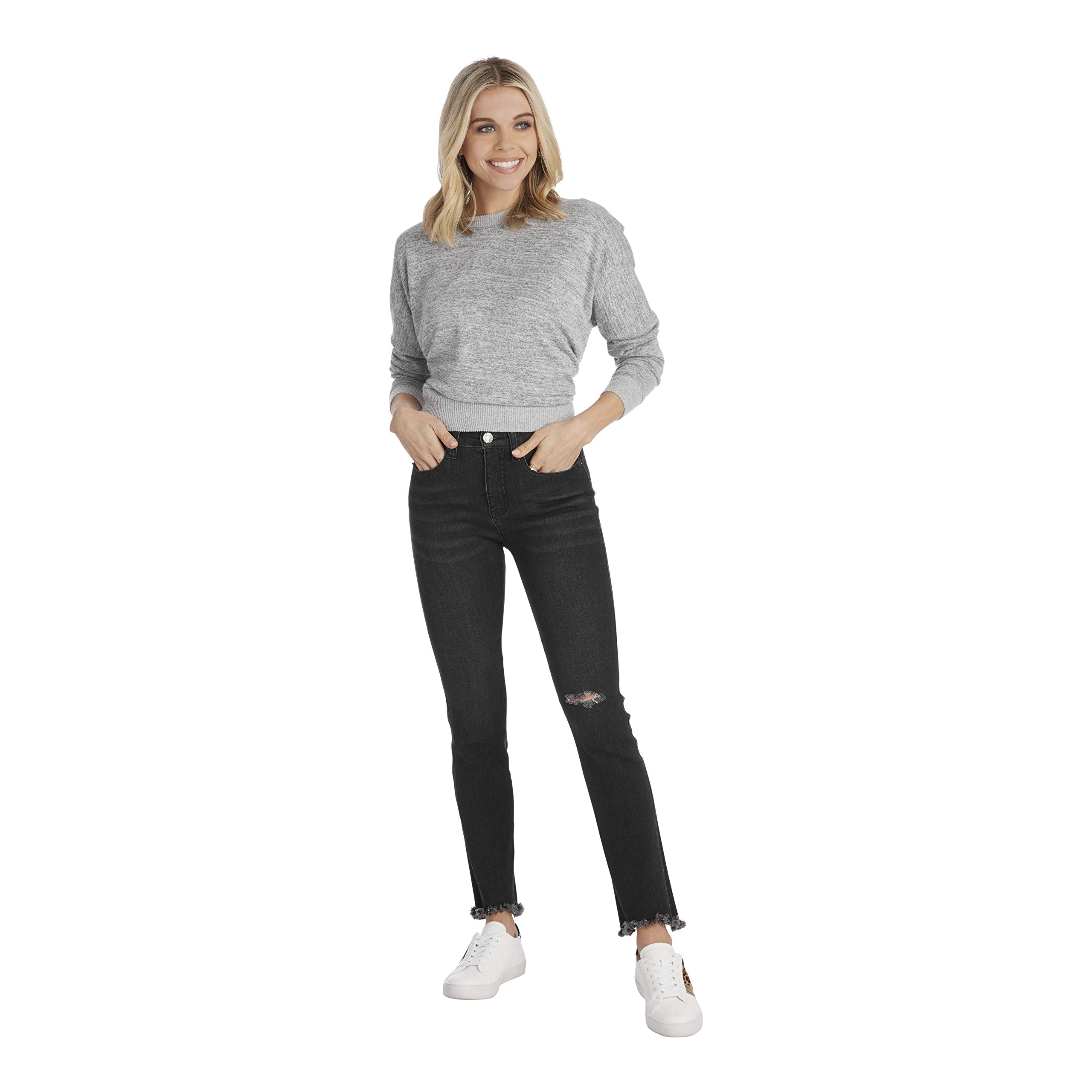 Mud Pie Women's Hyde Straight Leg Jeans - Comfortable Stretch Denim Pants for Casual Wear & Everyday Outfits