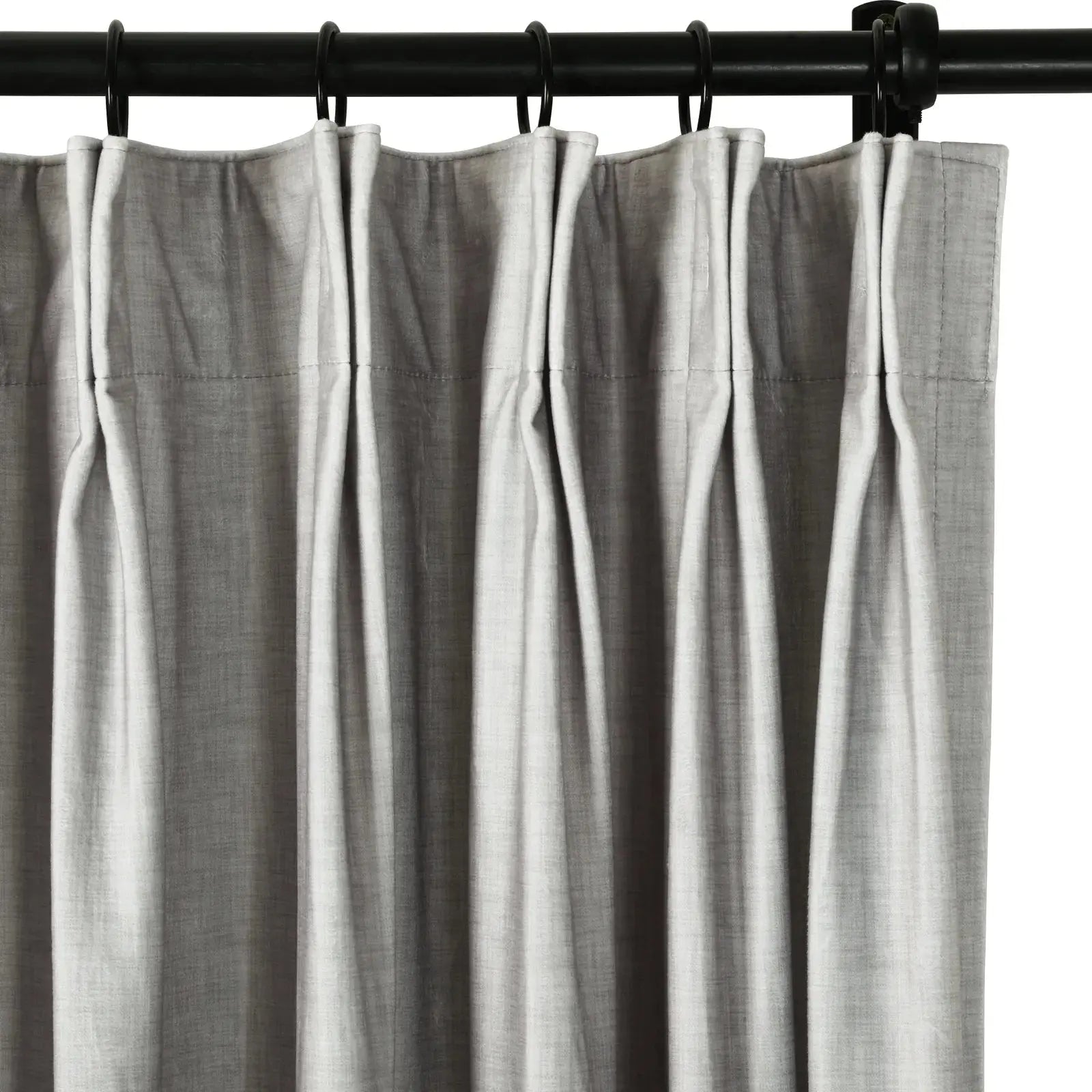 Amy Switzer Printed Velvet Pleated Curtains - Elegant Window Drapes for Living Room, Bedroom & Home Decor