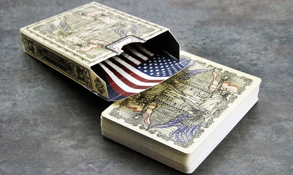US Presidents Bicycle Playing Cards - Deluxe Embossed Collector's Edition | Premium Poker Cards for Game Nights, Gifts & Collectors