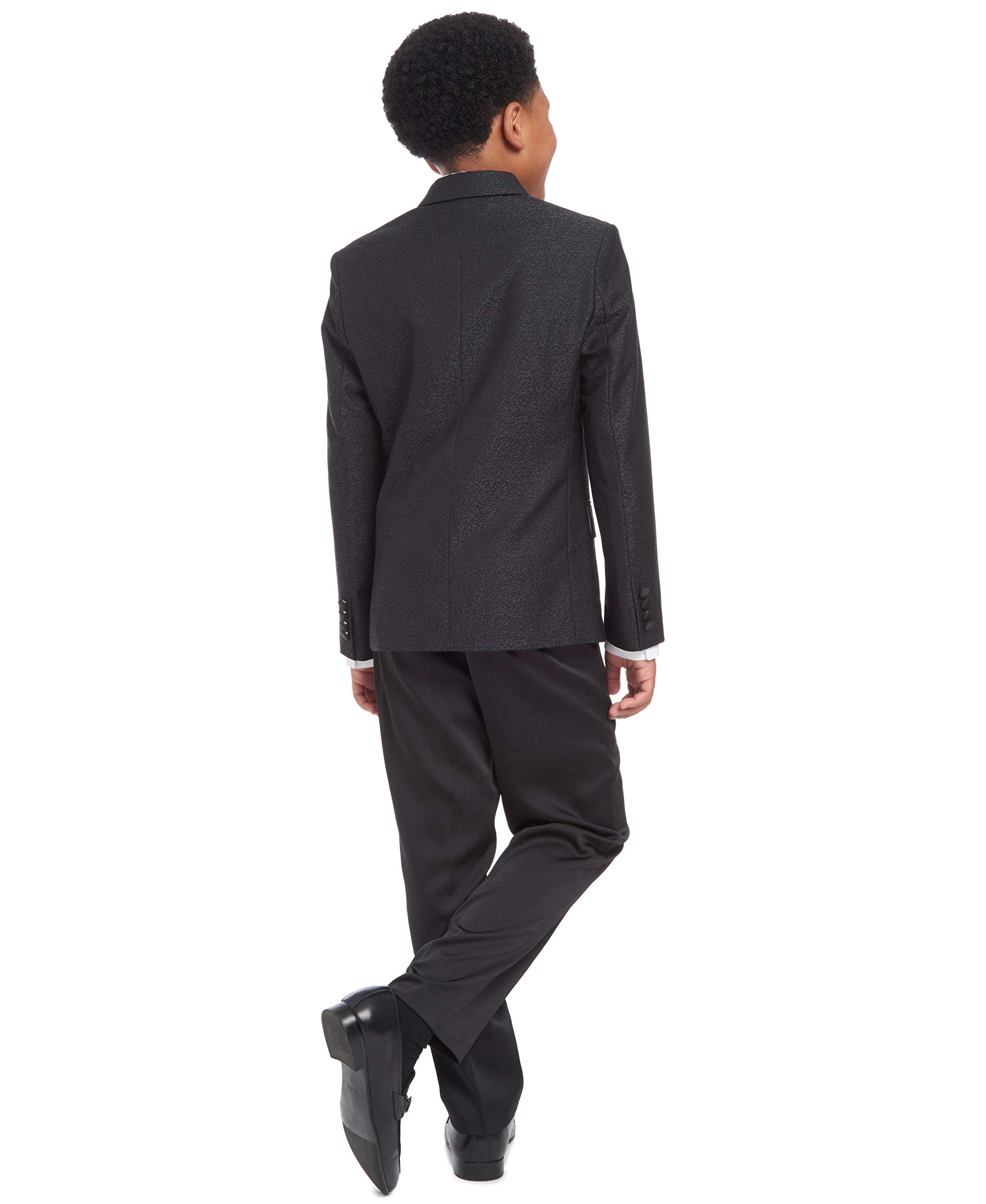 Calvin Klein Boys' Formal Suit Jacket for Weddings, School Events & Special Occasions | Classic Blazer for Kids & Teens | Slim Fit Dress Coat