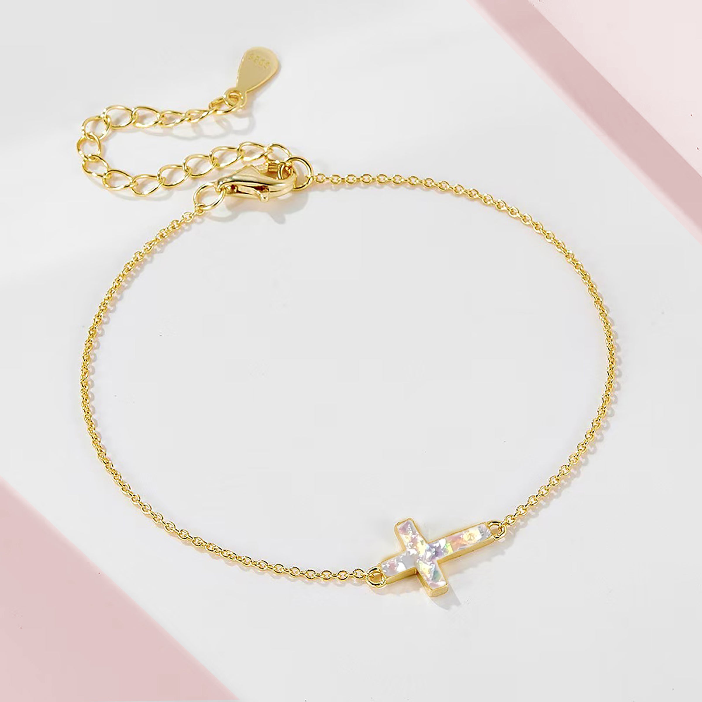 Eternal Faith Solid Gold Cremation Ashes Bracelet - Memorial Jewelry for Loved Ones | Perfect for Remembrance & Special Occasions