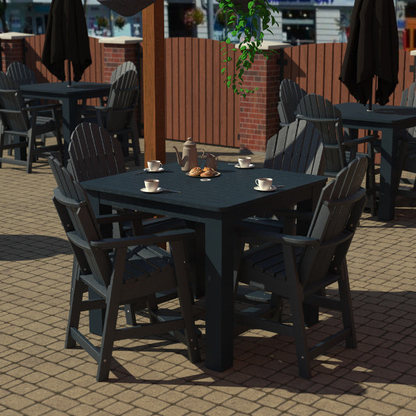 Premium Muskoka 5-Piece Square Counter Bistro Dining Set - Outdoor Patio, Garden, Deck & Poolside Furniture for Relaxing Meals
