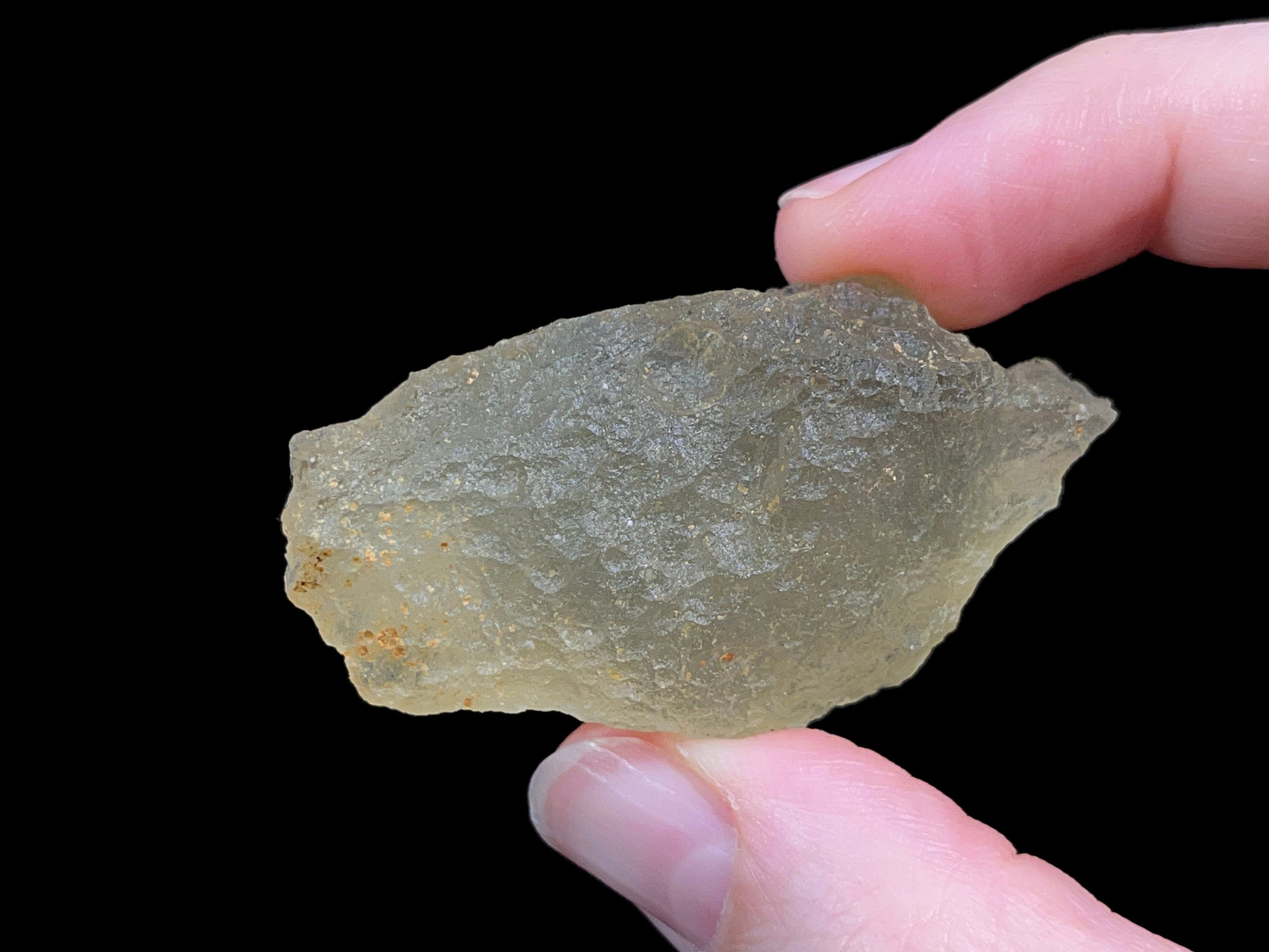 Authentic Libyan Desert Glass Raw Crystal - Rare 2A Grade 21.1g - Metaphysical Healing Stones for Meditation & Energy Work - Genuine Natural Gemstone for Jewelry Making & Spiritual Collection