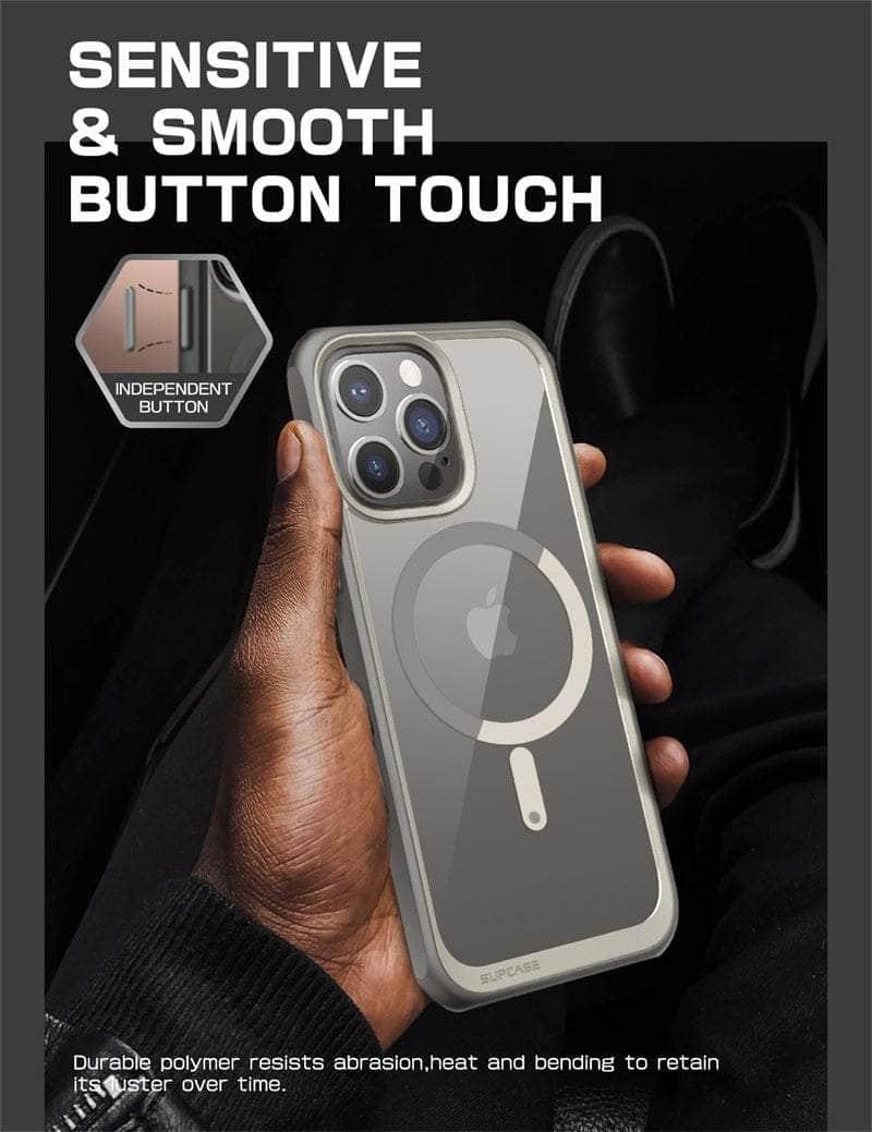 SUPCASE iPhone 15 Pro UB Mag Series Premium Hybrid Protective Case - Shockproof Cover with Magnetic Ring for Wireless Charging - Perfect for Outdoor Activities, Travel & Daily Use