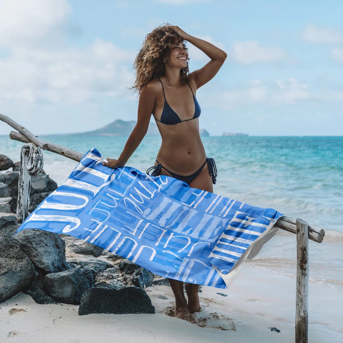 Personalized Name Beach Towel - Customized Camping, Travel & Swim Towel for Wedding Gifts, Bridal Party, Bachelorette | Perfect for Beach, Pool & Outdoor Adventures