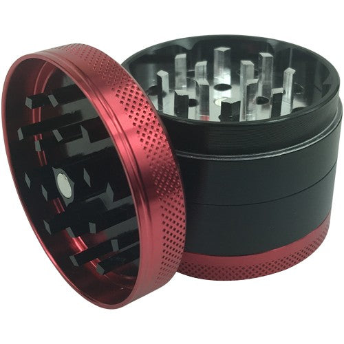 Premium 4-Piece Multi-Color Herb Grinder with Pollen Catcher - Perfect for Grinding Spices, Herbs & Tobacco - Ideal for Cooking, Baking & Smoking Accessories
