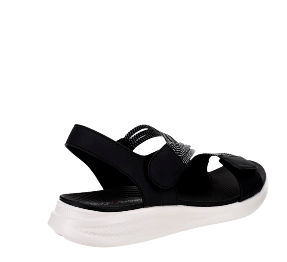 CC Resorts Florrie Black - Stylish and Comfortable Women's Sandals for Beach, Vacation & Casual Wear