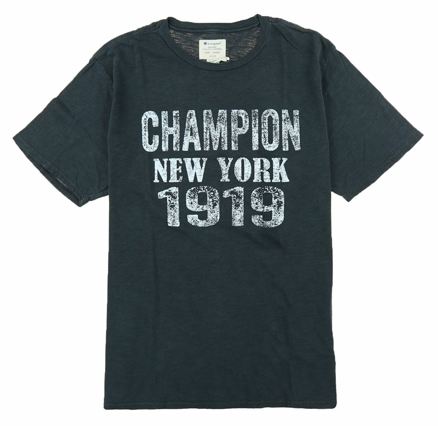 Vintage Champion Men's T-Shirt - Classic Cotton Crewneck Tee for Casual Wear, Gym & Street Style